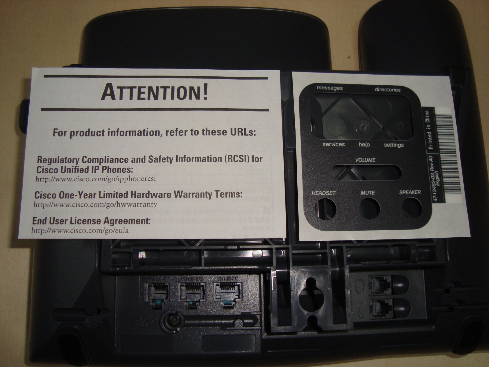 Cisco CP-7962G – Landline VoIP – New –