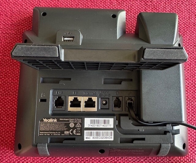 Yealink SIP-T42S Corded IP Phone Black (used)
