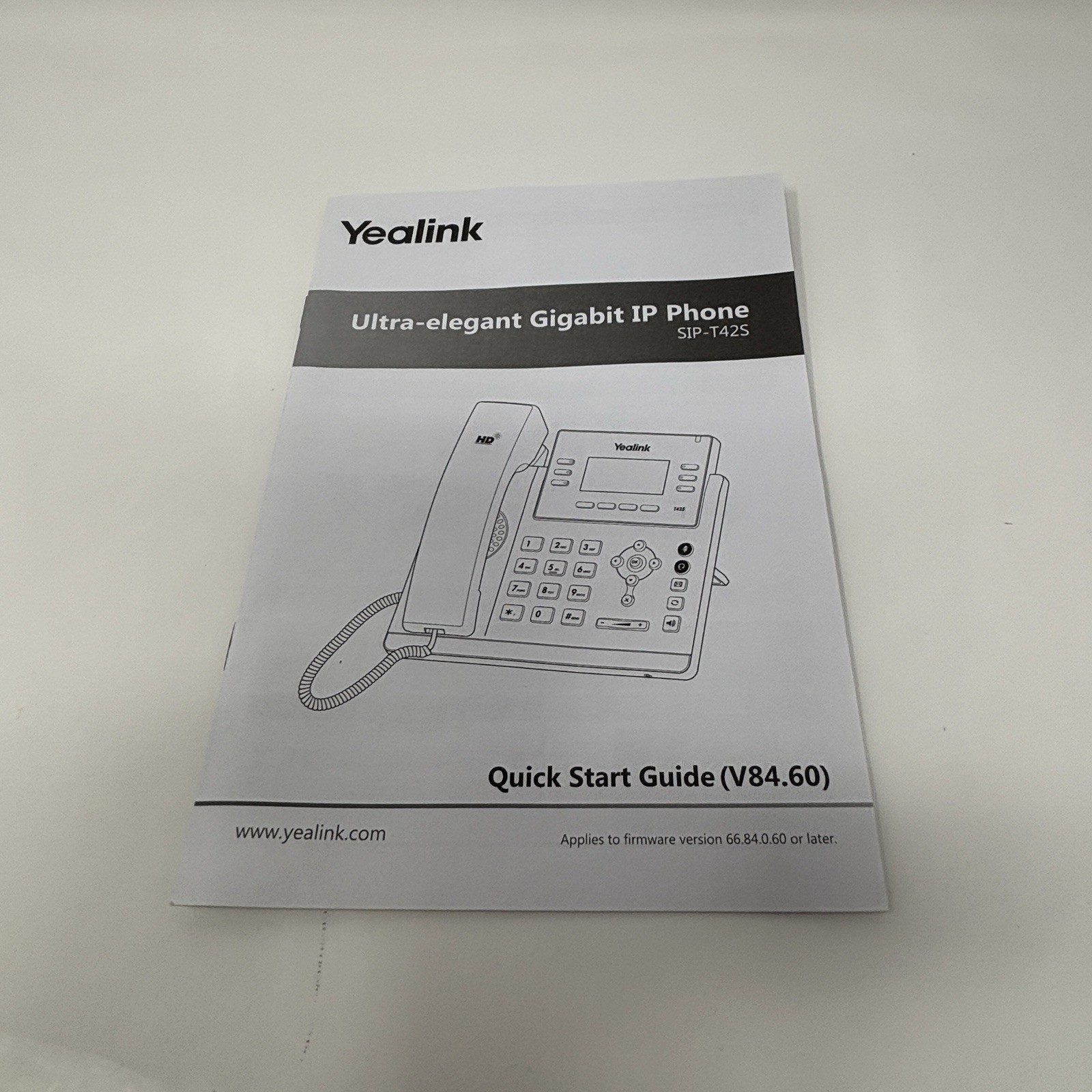 Yealink SIP-T42S Corded IP Phone Accessories Replacement Lot Office