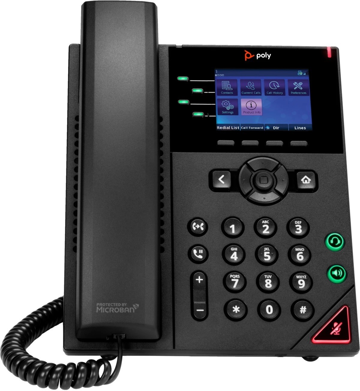 Polycom VVX 250 Desktop Business IP Phone 2200-48820-025 Gigabit SIP VoIP
