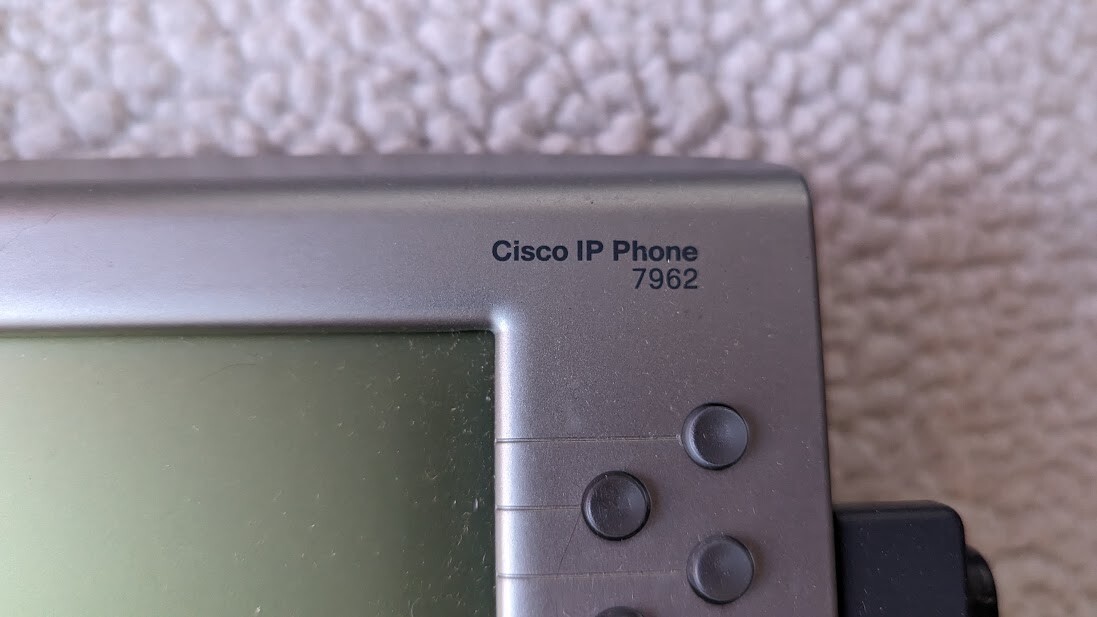 Cisco CP7962G IP Phone – no cords or stand