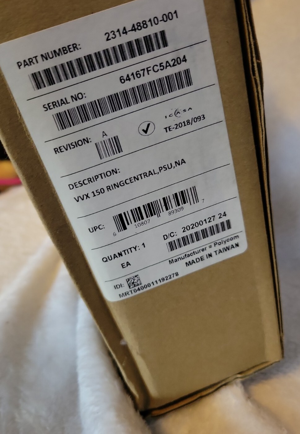 NEW Polycom VVX 150 Business IP Phone 2200-48810-025 Ring Central.