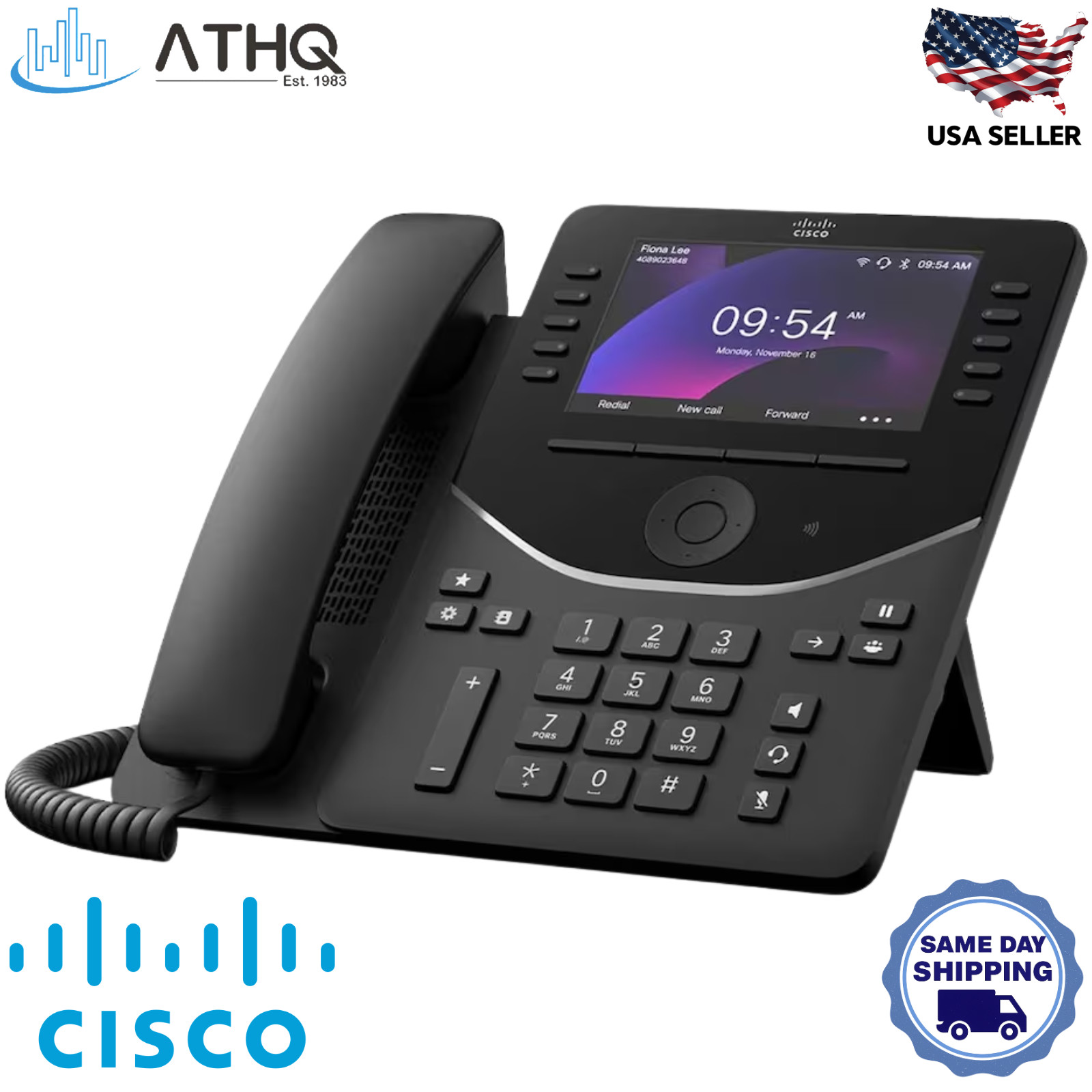 Cisco DP-9861-NR-K9 Desk Phone 9861 No Radio No WiFi 10-Line PoE VoIP Refresh
