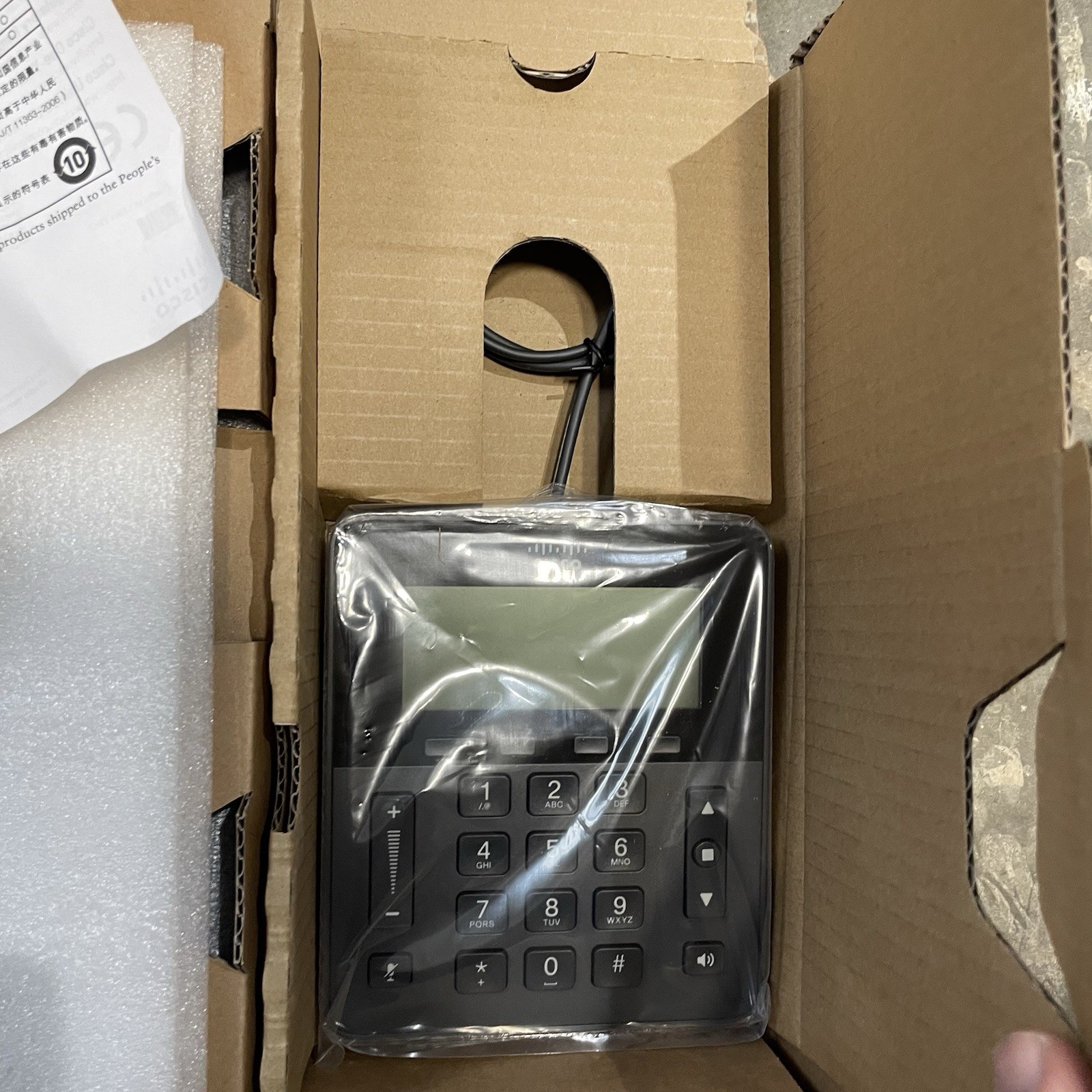 Lot of 4 Cisco CP-8831-K9 Unified IP Phone Base with Control Panel – New In Box