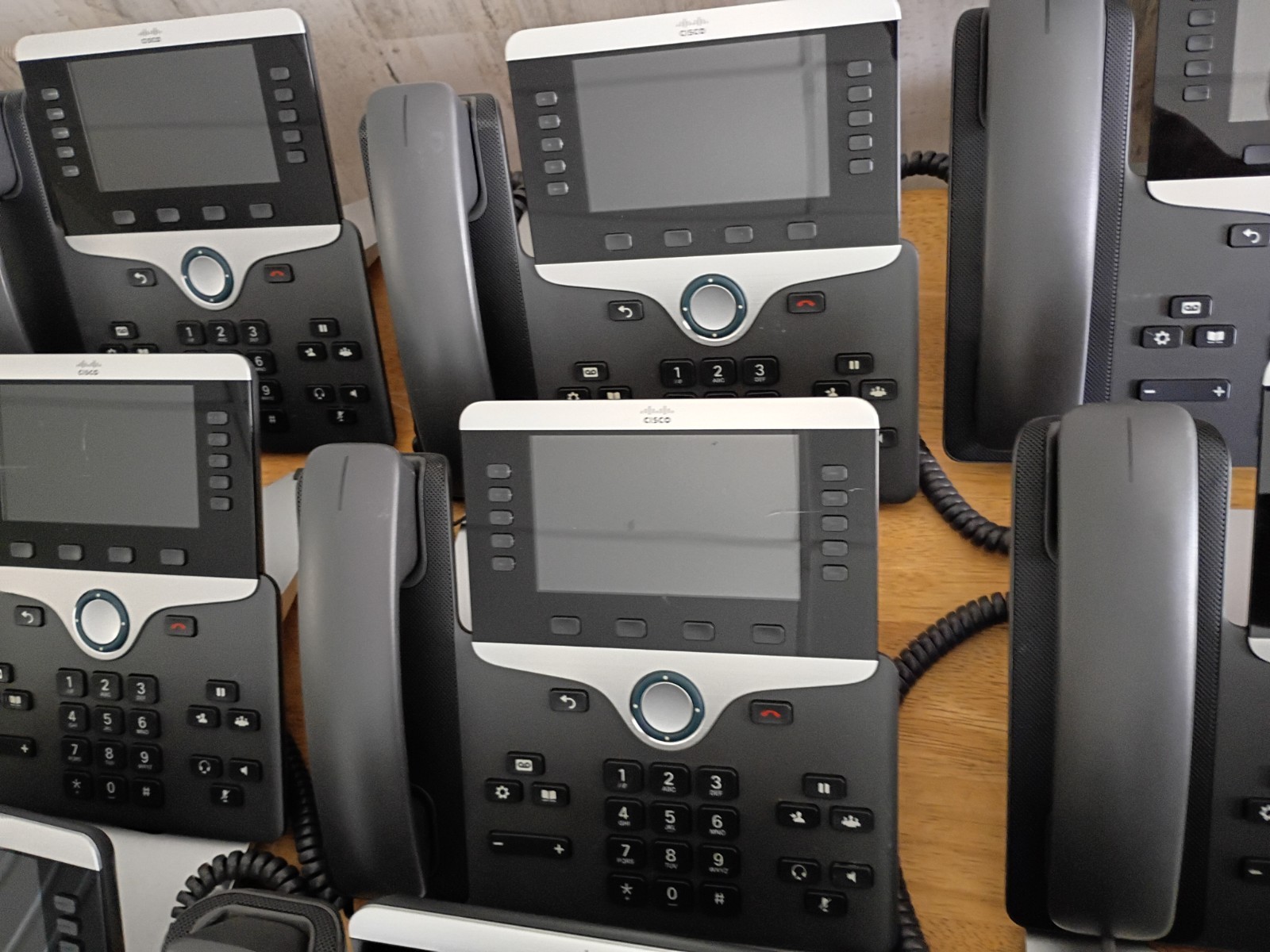 (LOT OF 15)!! WORKING Cisco 8841 CP-8841 IP Phone Charcoal GREAT CONDITION