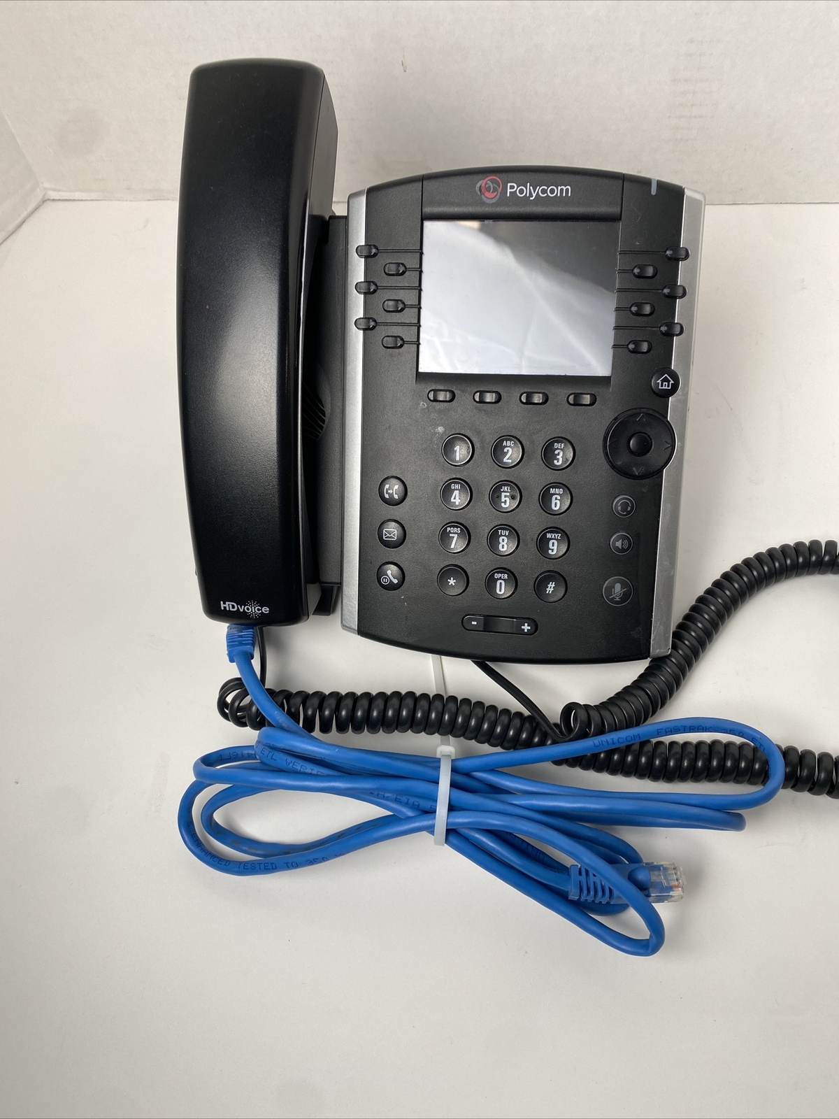 Polycom VVX 400 12-line HD VoIP Phone – Black NO POWER CORD