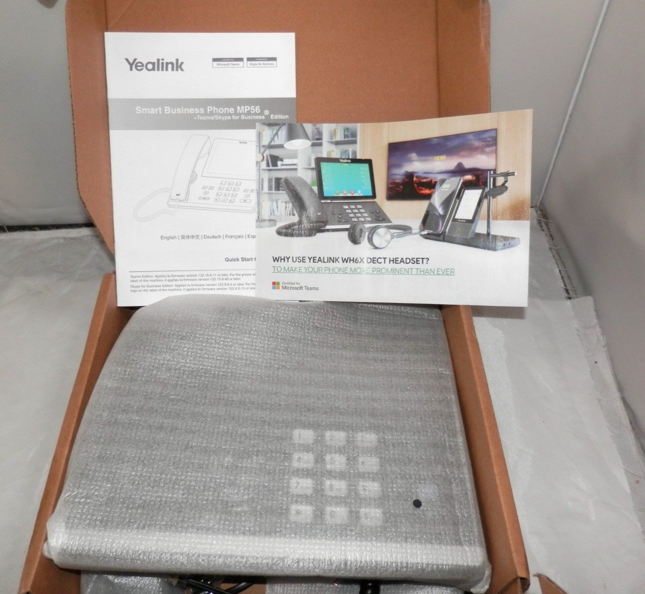 NEW Yealink MP56 Smart Business Phone Microsoft Teams for Business Edition