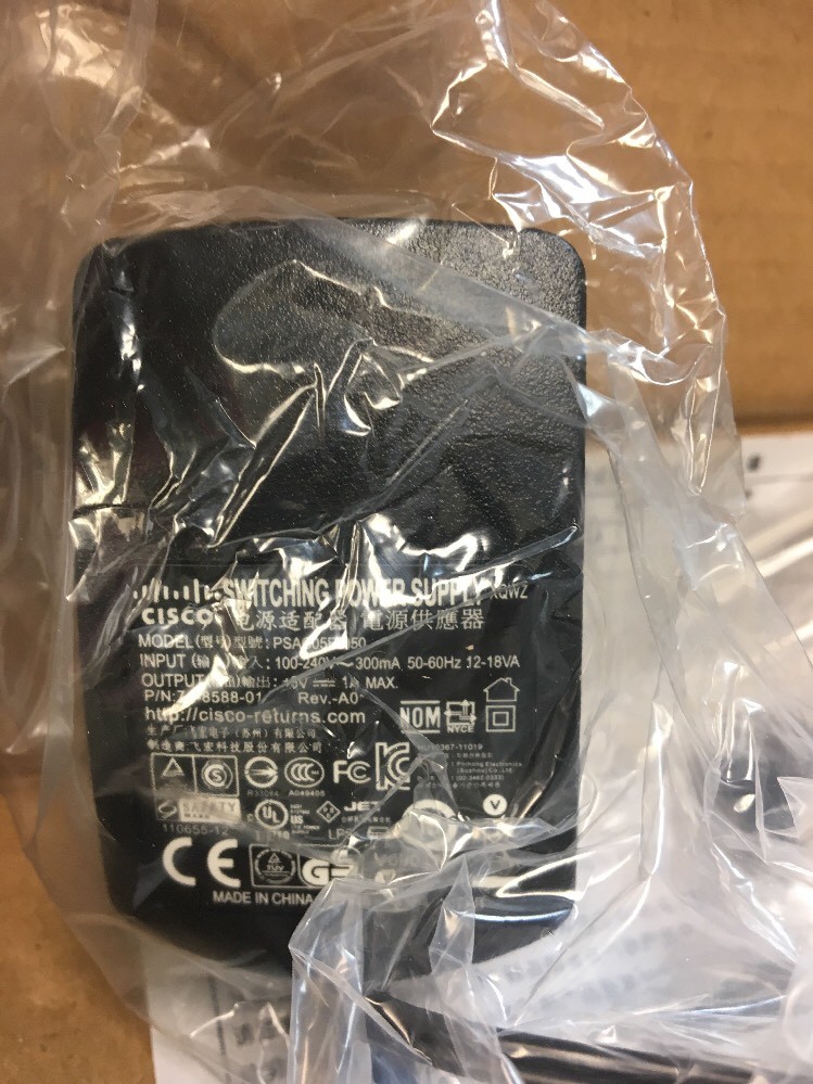Cisco CP-PWR-7925G-NA Power Supply Adapter New