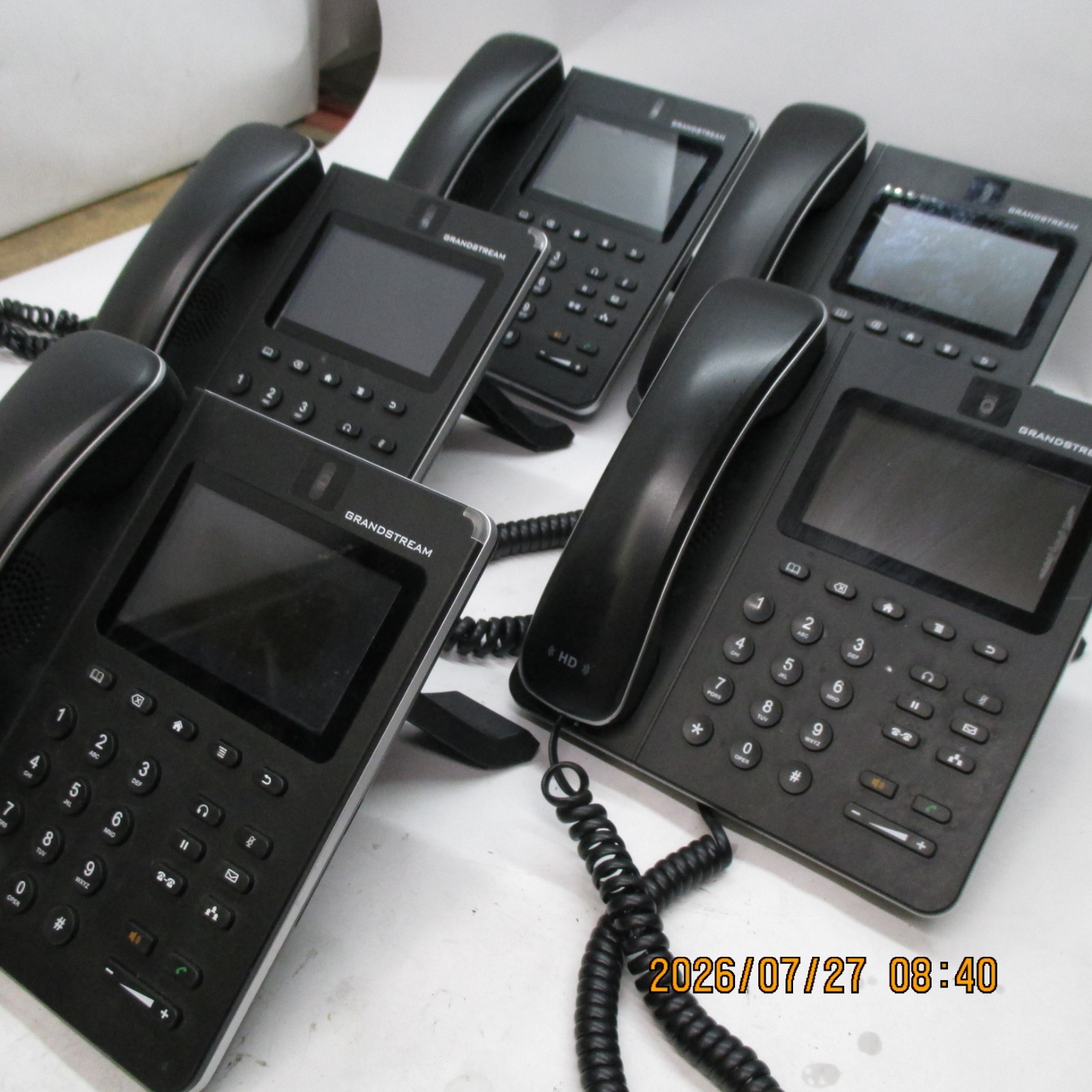 LOT-5 – GRANDSTREAM GXV3240 VoIP Telephones W/ DESK STAND T5-C15