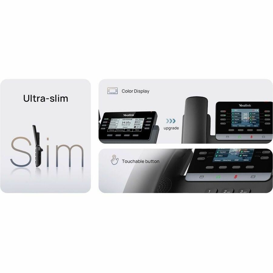 Yealink SIPT73U IP Phone 2.8″ Color Display Wall Mountable