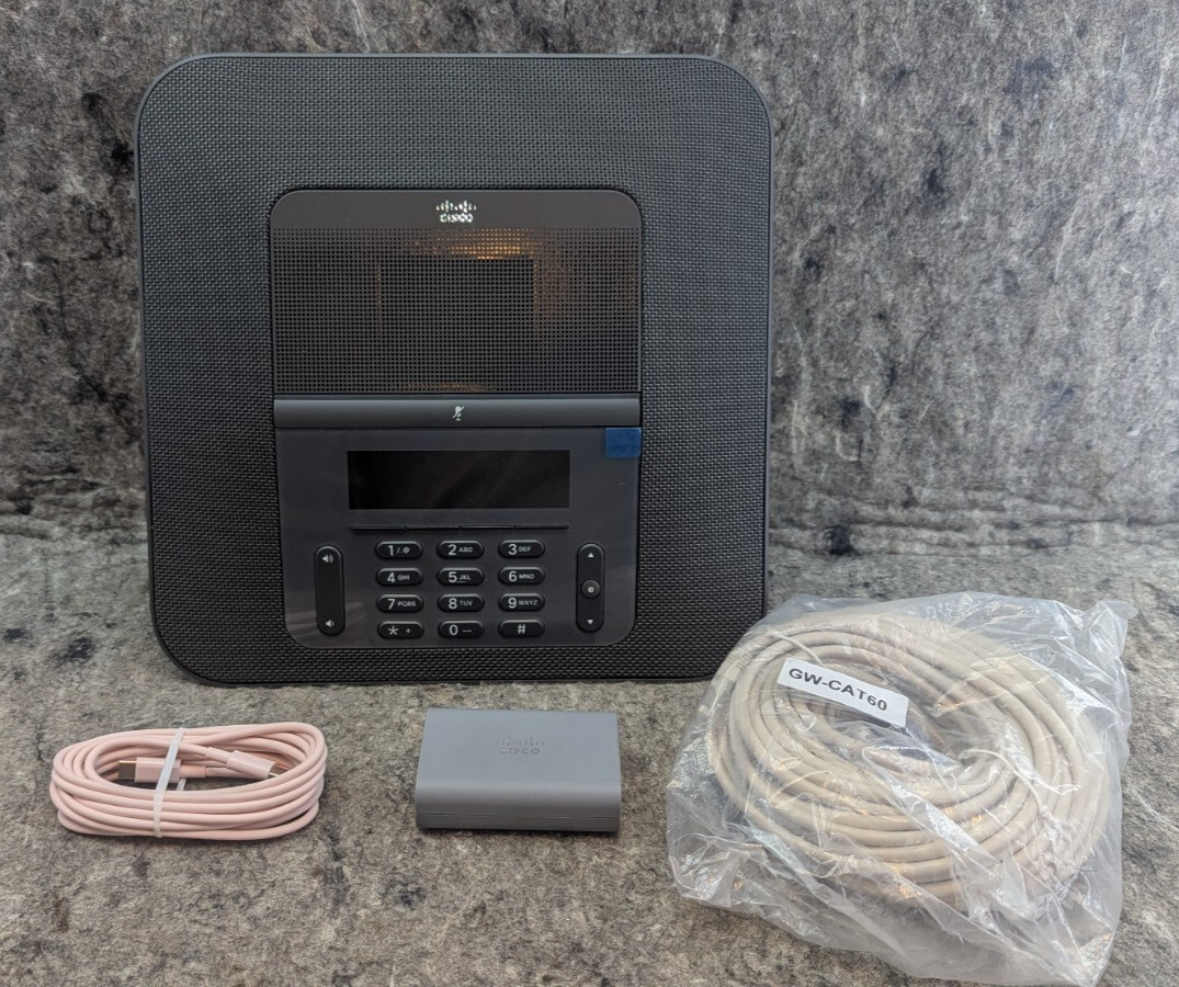Cisco 8832 IP Conference Phone – Charcoal (CP-8832) + Cisco CP-8832-POE 🔥New🔥