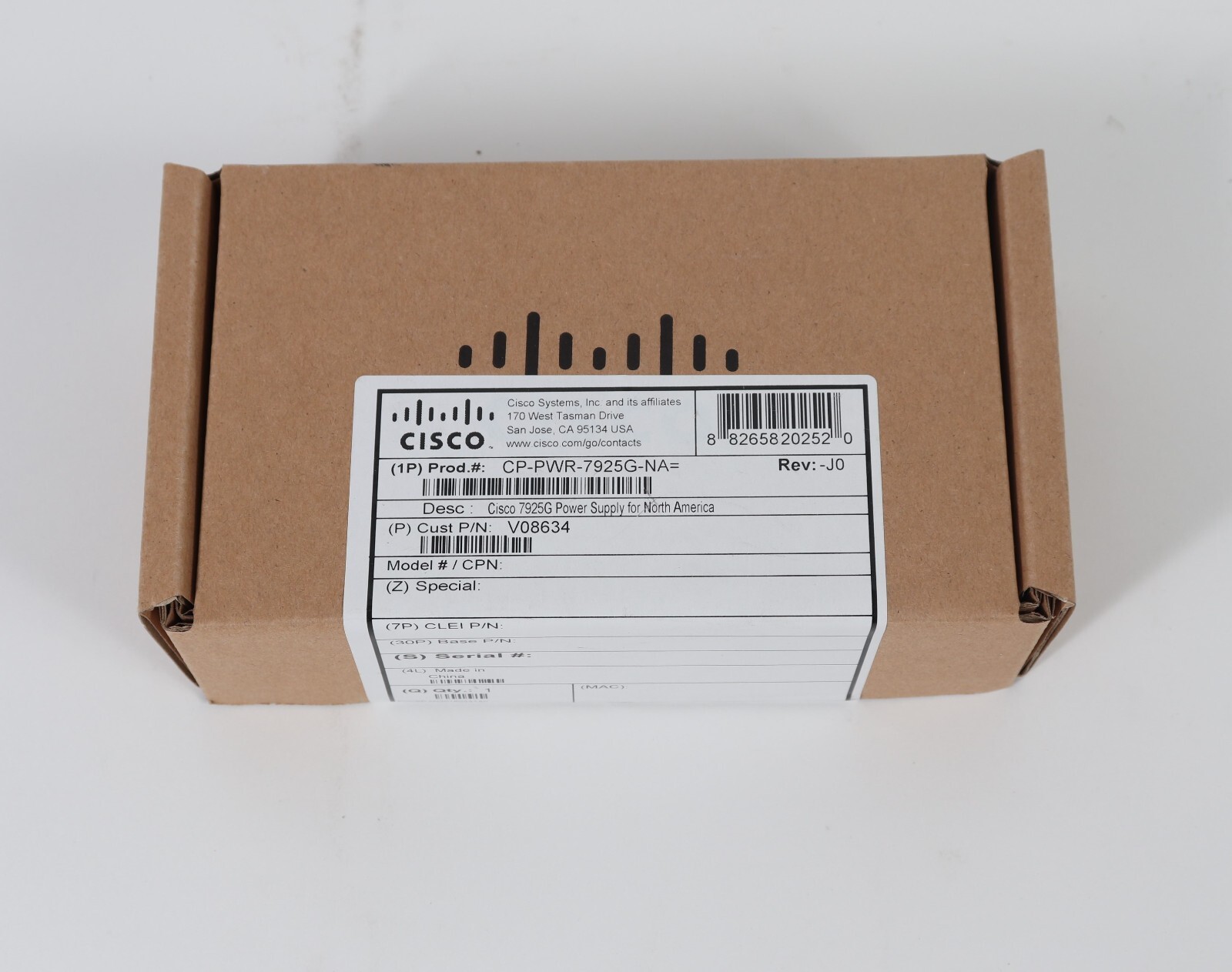 (LOT OF 4) Cisco CP-PWR-7925G-NA AC Power Supply Adapter 7925G