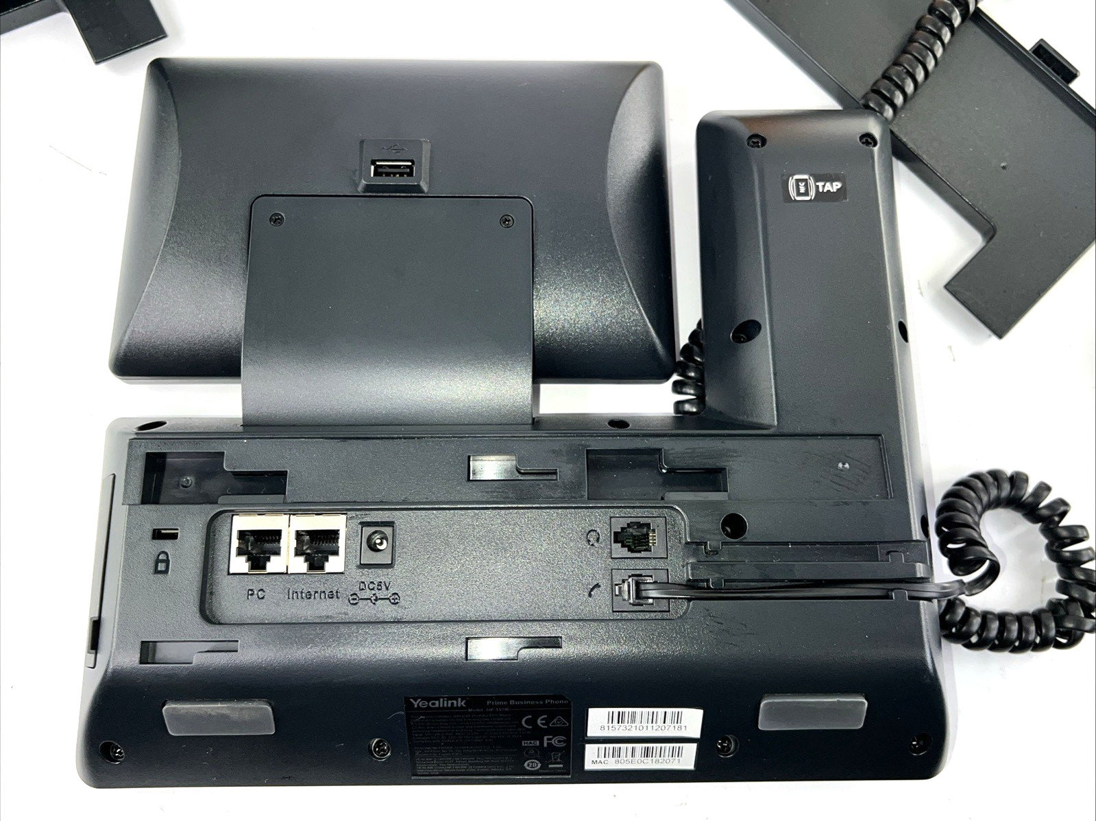 LOT 2x Yealink SIP-T57W Verizon Business VoIP Phones Handsets Bases Reset BUNDLE