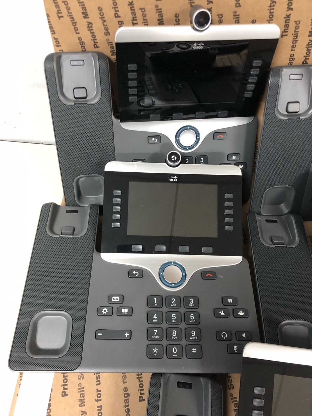(LOT OF 5) Cisco CP-8845-K9 IP Phone W/STAND (TESTED/RESET)