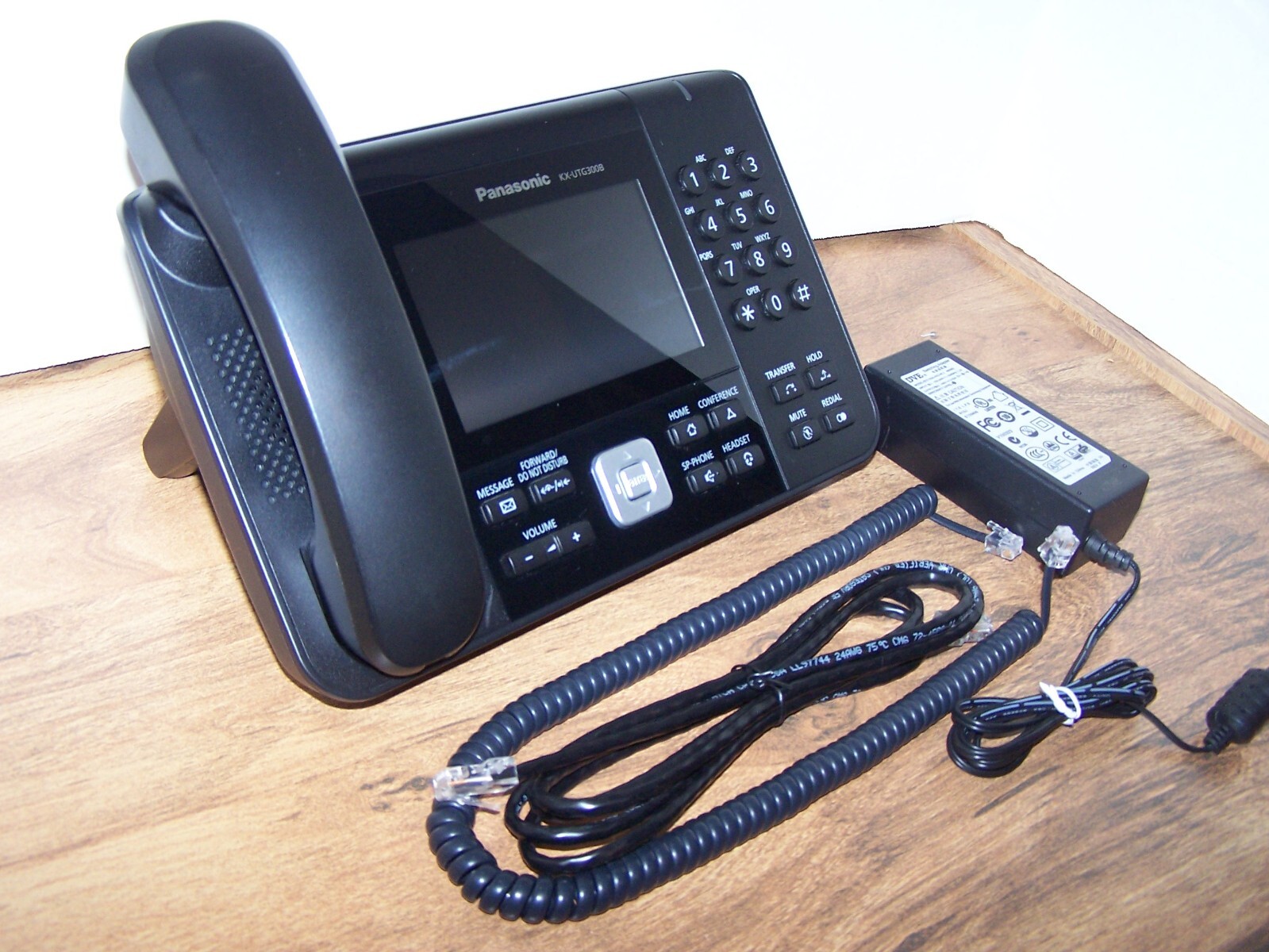 Panasonic KX-UTG200B Backlit LCD Display SIP Phone w/ Power Supply