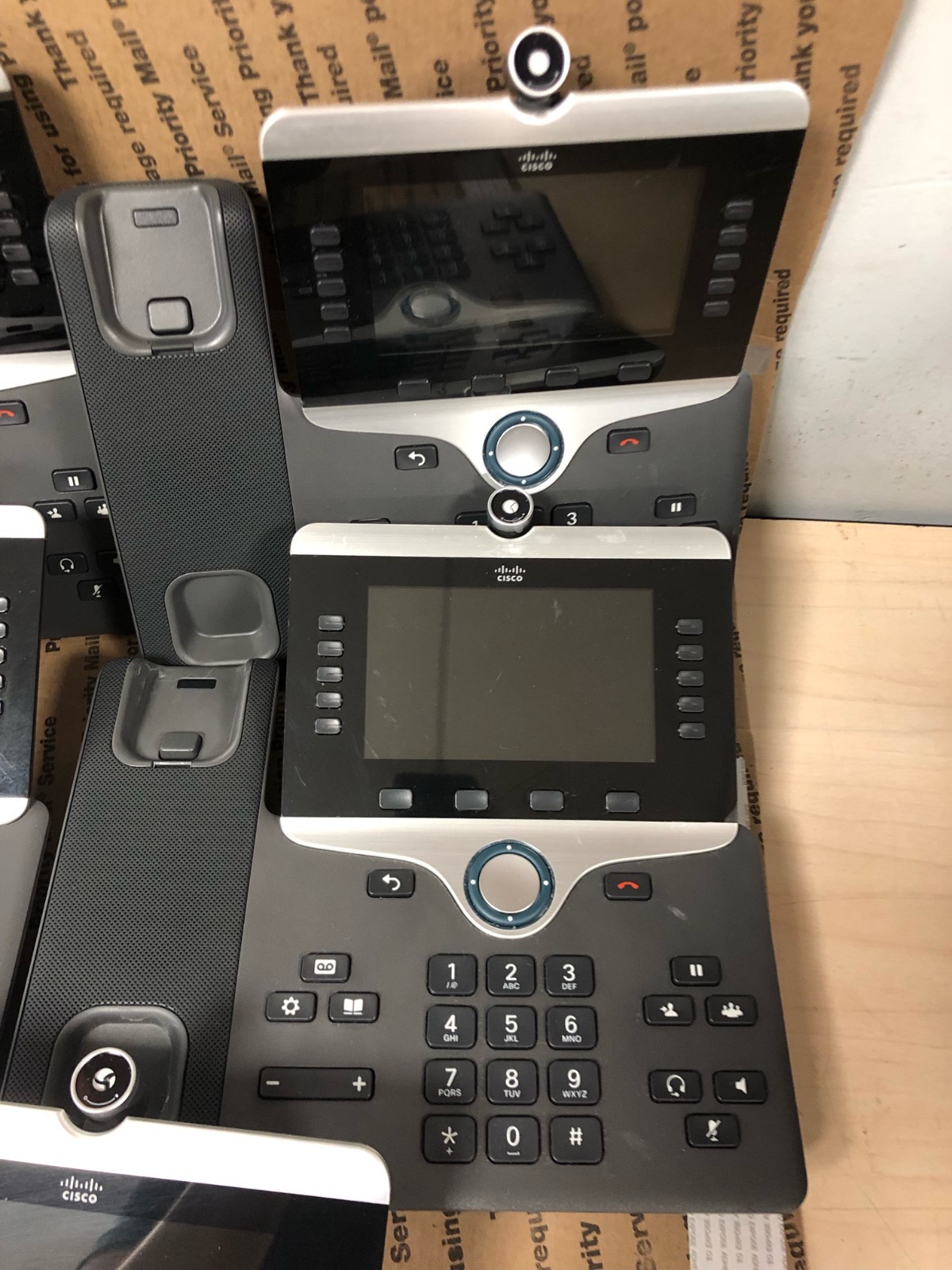 (LOT OF 5) Cisco CP-8845-K9 IP Phone W/STAND (TESTED/RESET)