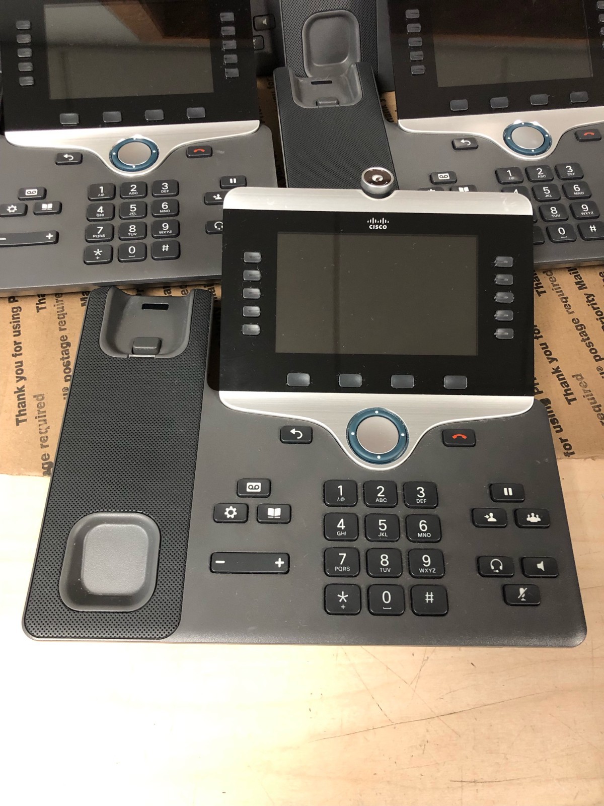 (LOT OF 5) Cisco CP-8845-K9 IP Phone W/STAND (TESTED/RESET)