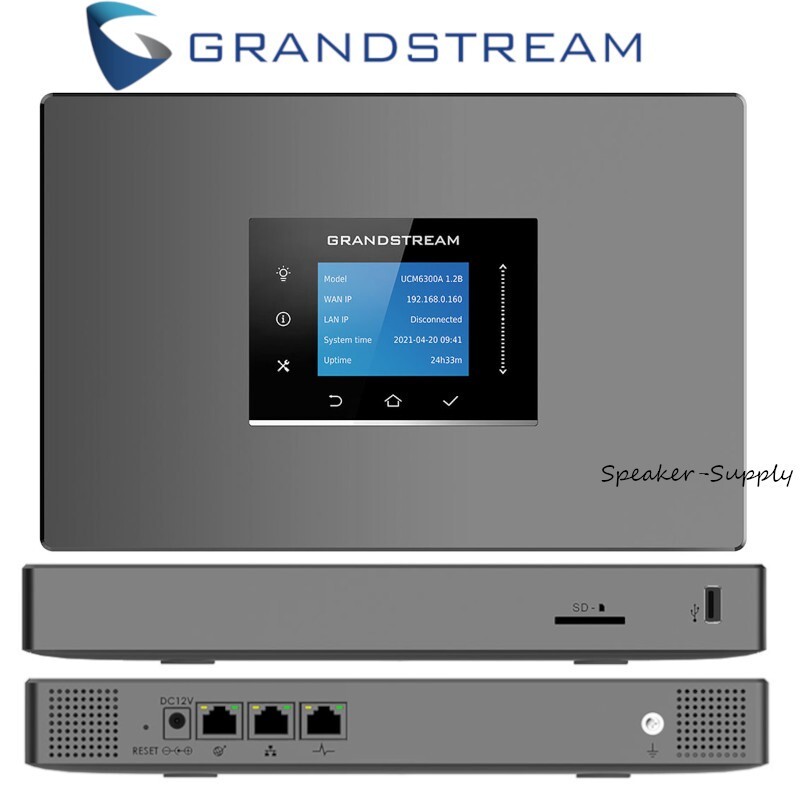 – AUDIO ONLY – Grandstream UCM6300A IP PBX 0FXO 0FXS Voice Appliance 250 Users