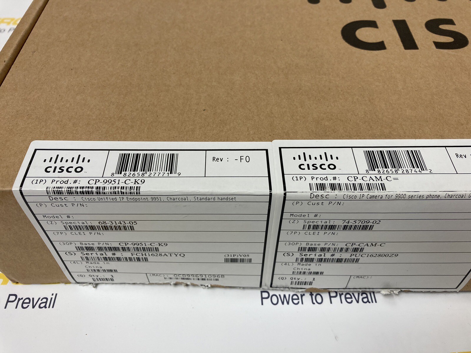 Cisco CP-9951-C-K9/ CP-CAM-C= Unified IP Endpoint 9951 Phone and IP Camera