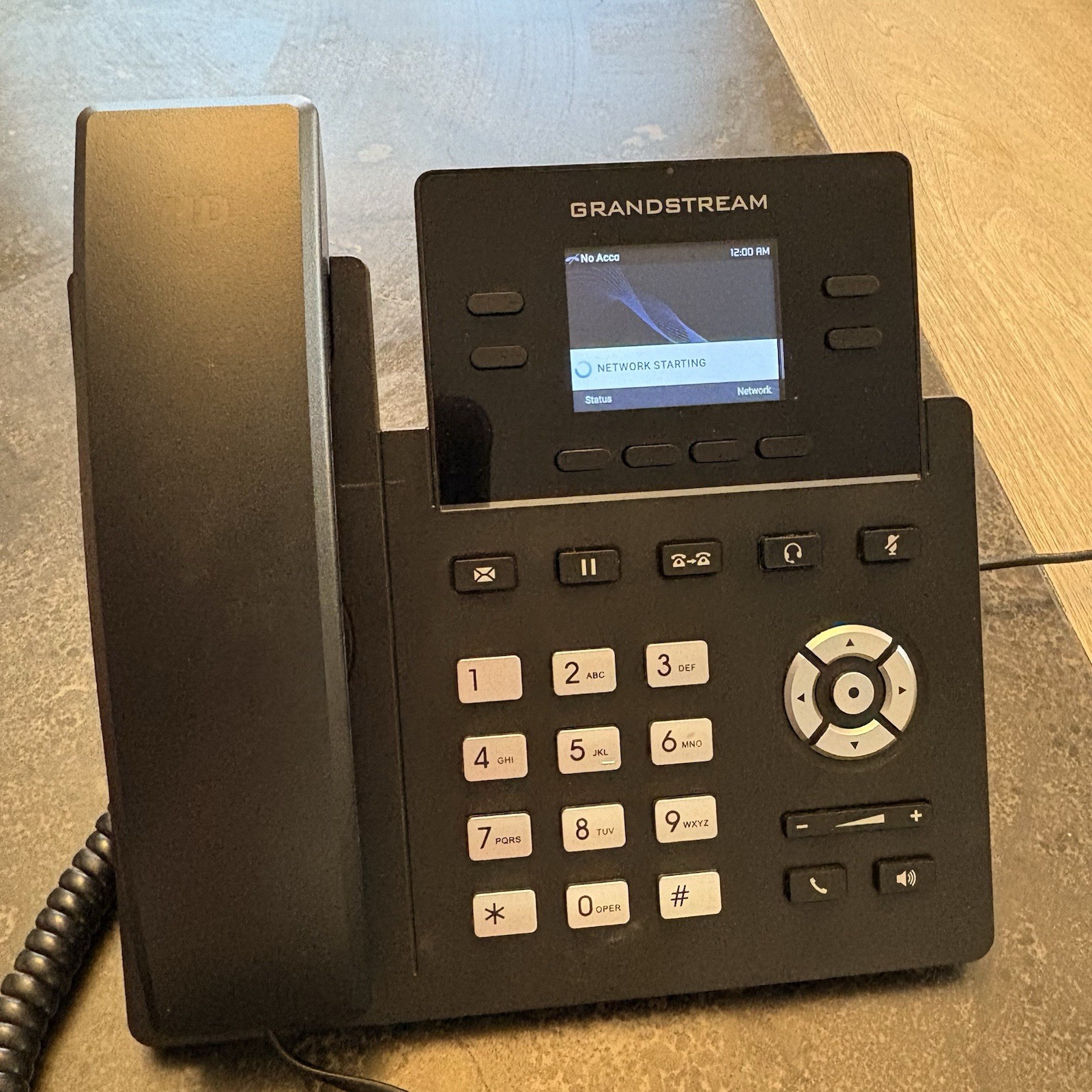 Grandstream GRP2612 Black Replacement W/ Handset- NO POWER CORD Included