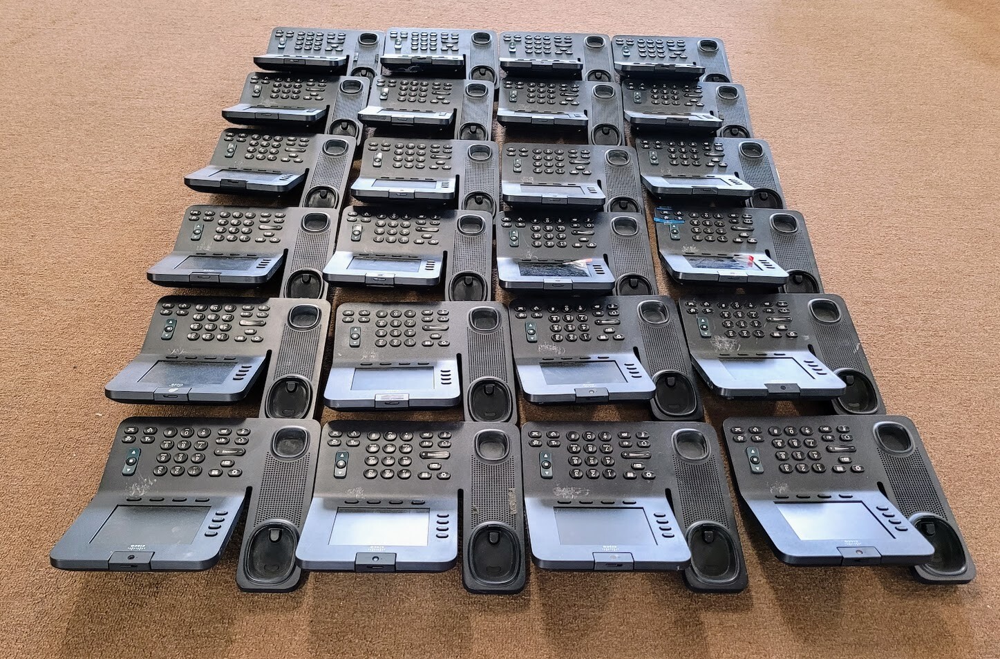 LOT OF 24 Cisco CP-8945 Unified IP Video Conference Phone – NO HEADSET INCLUDED