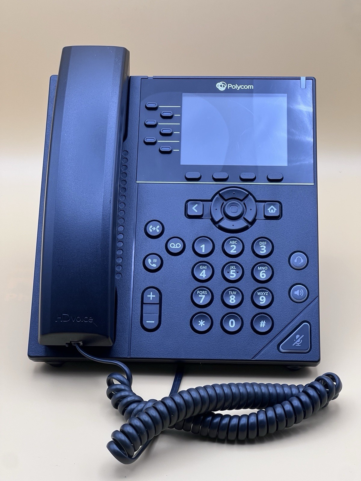 Polycom VVX 350 Phone – Microban – Corded – Desktop-Wall Mountable-Black Good 😊