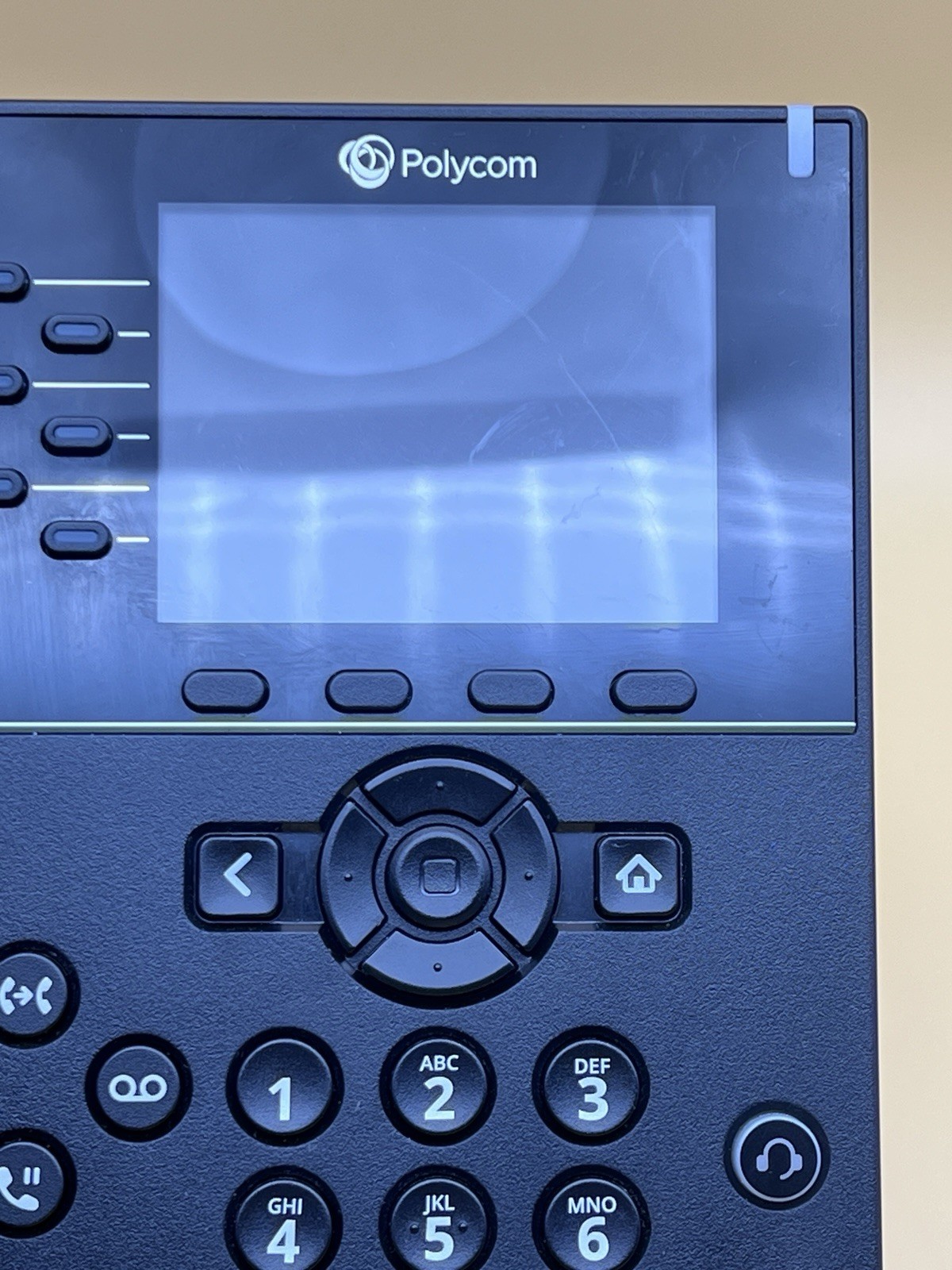 Polycom VVX 350 Phone – Microban – Corded – Desktop-Wall Mountable-Black Good 😊