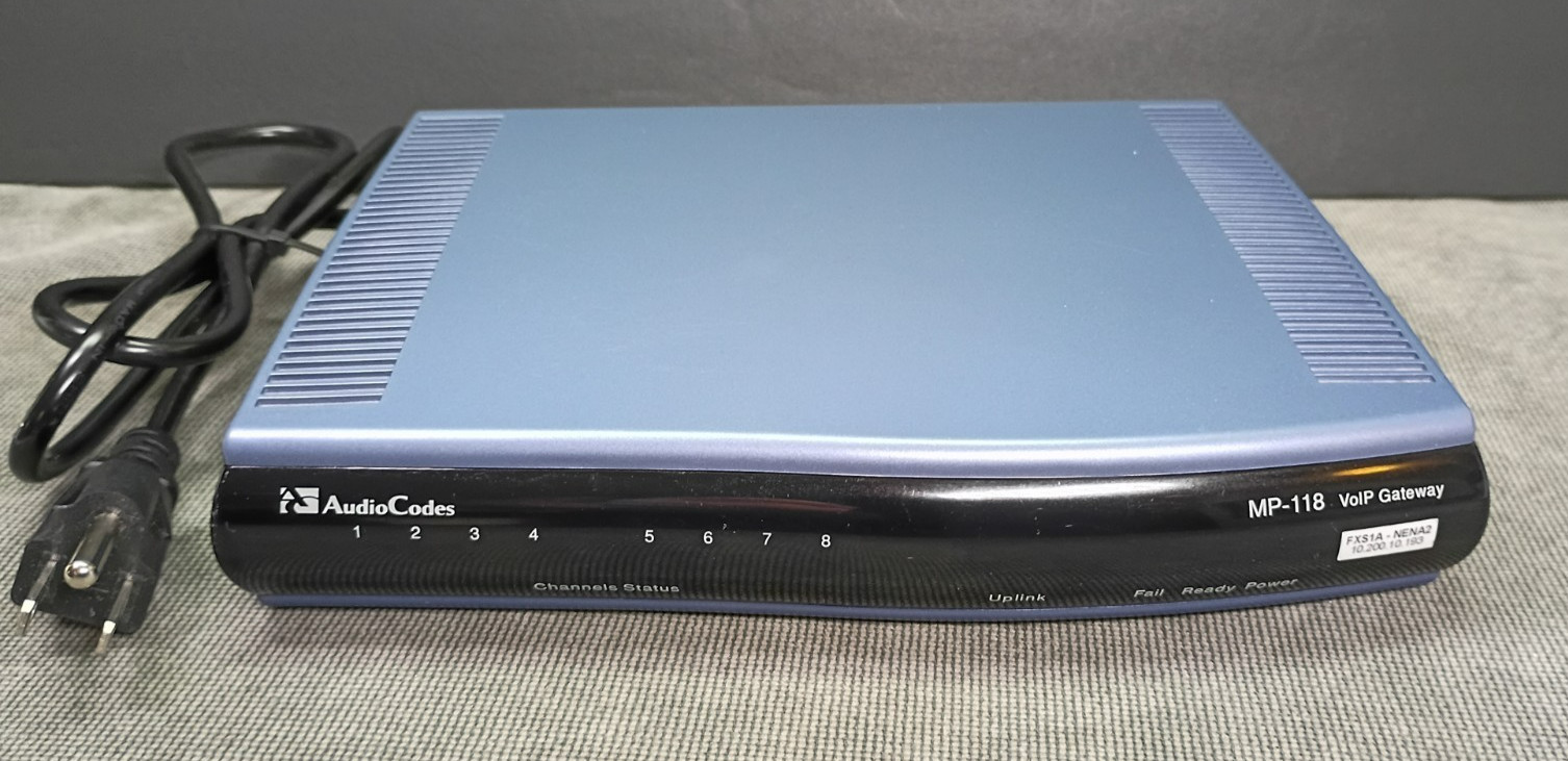 Audio Codes MediaPack MP-118 VOIP GATEWAY MP-118 8FXS 3AC