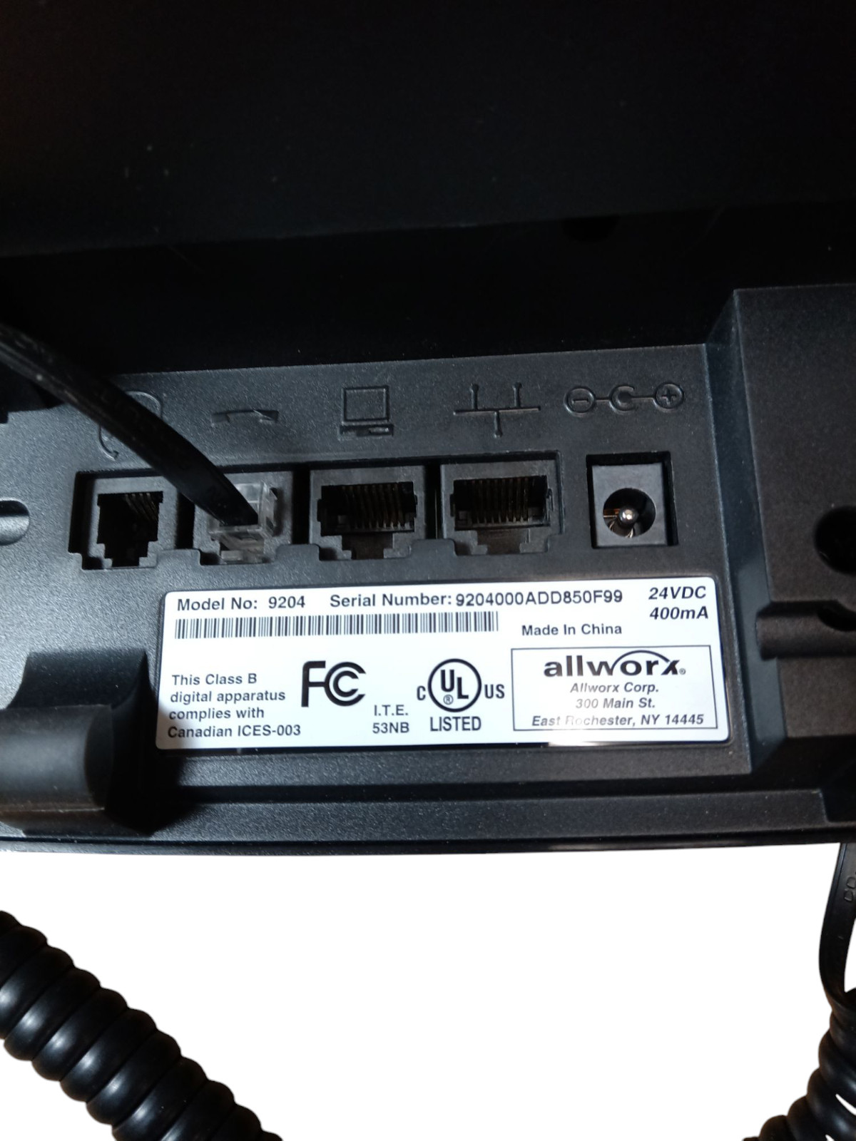 Allworx 9204 Button Display Business IP Office Phone Telephone Call Center