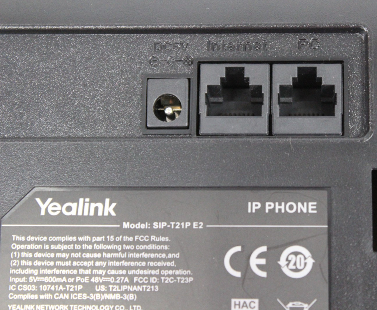 Lot of 9 Yealink SIP-T21P E2 VoIP IP Phone PoE 2-Line HD Voice RJ45