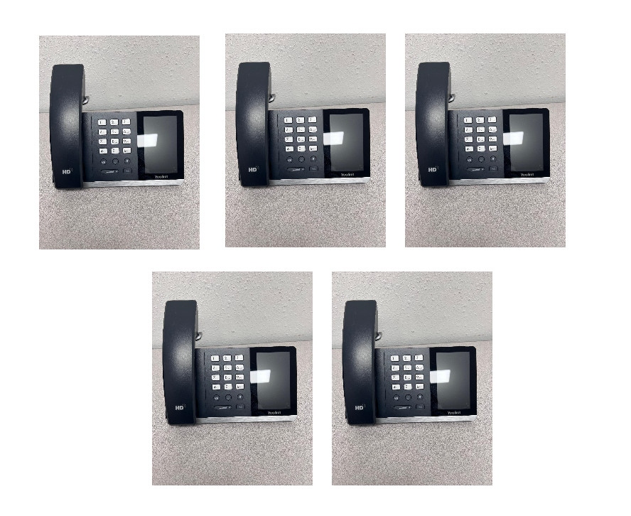 Lot of 5 Yealink SIP-T55A Smart Business Phones T55A Teams Version