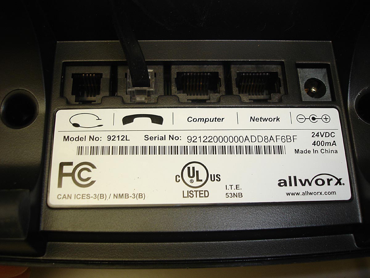 Allworx 9212L Voip IP Display Phone Black VoIP – Lot of 3 – Tested
