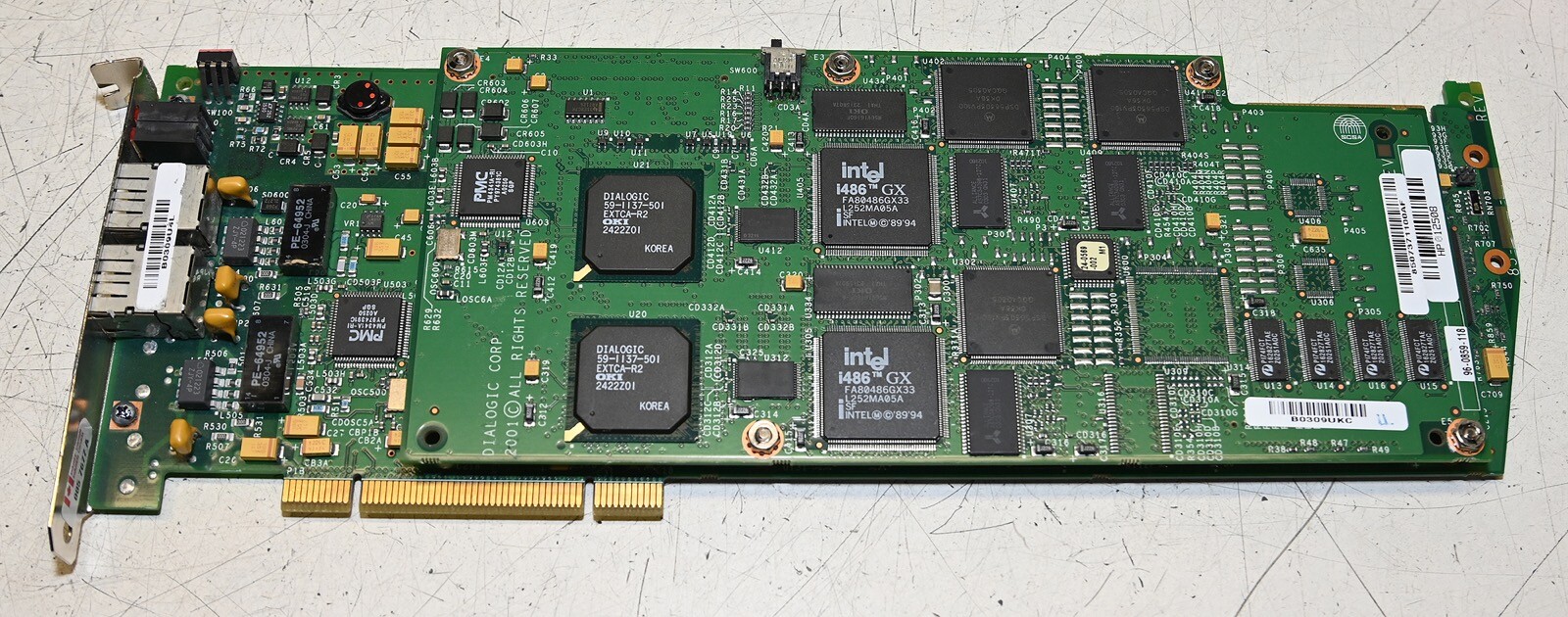 Dialogic D480JCT2T1W Dual Span T-1 PCI Digital Telephony Board