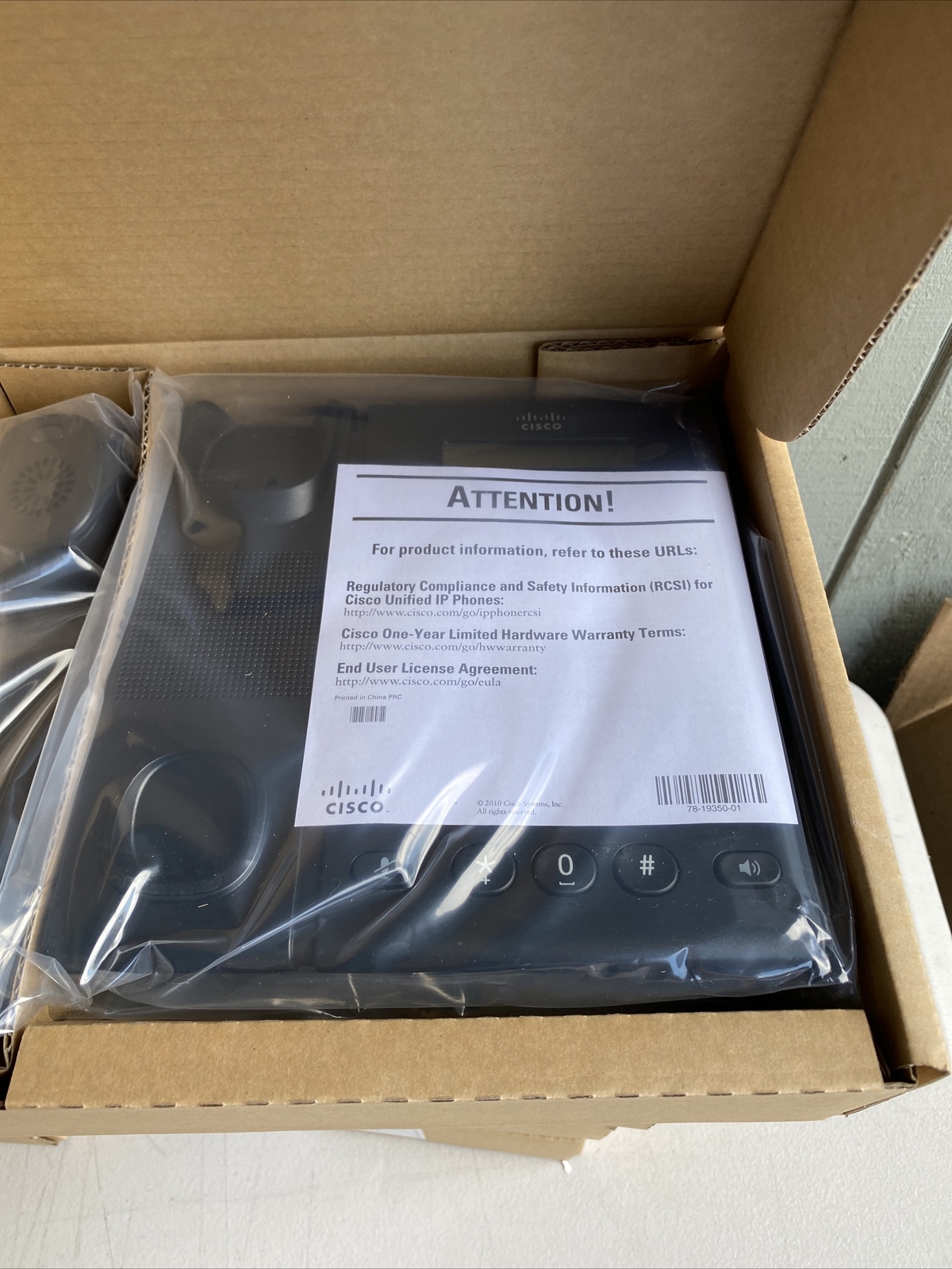 Lot Of 8 Cisco 6921(CP6921CK9) Wired IP Phone – Black No power Supply