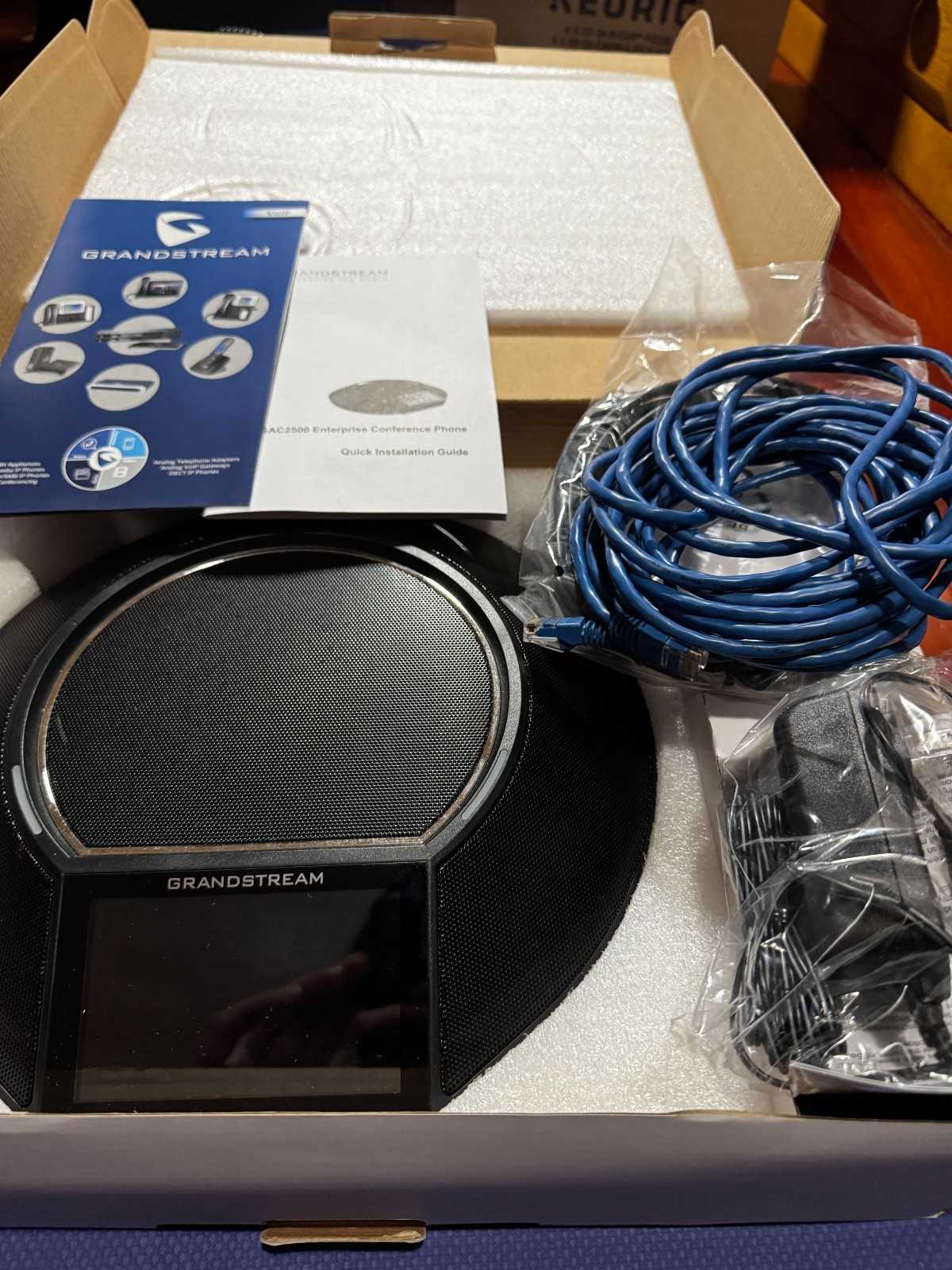 GRANDSTREAM GAC2500 IP Network Enterprise PoE Conference Phone- EXCELLENT ~STOCK