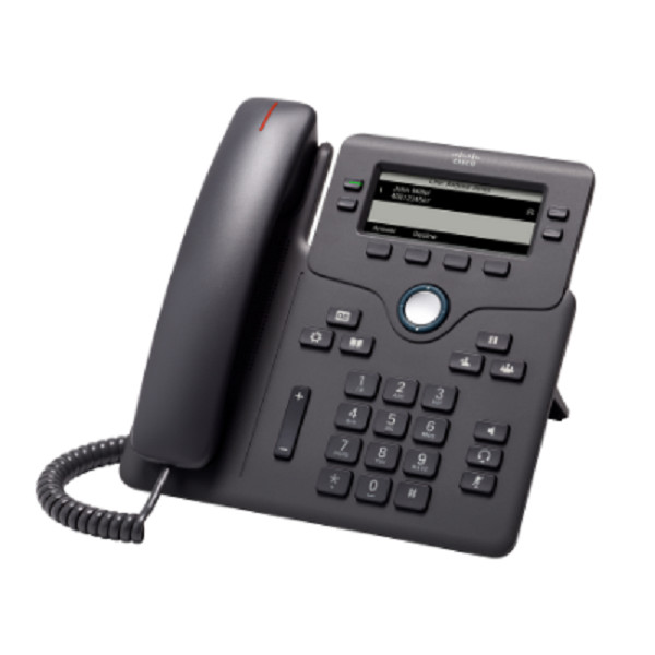 NEW Cisco 6851 CP-6851-3PCC-K9= IP Phone – Corded Charcoal 4 x Total Line VoIP 2
