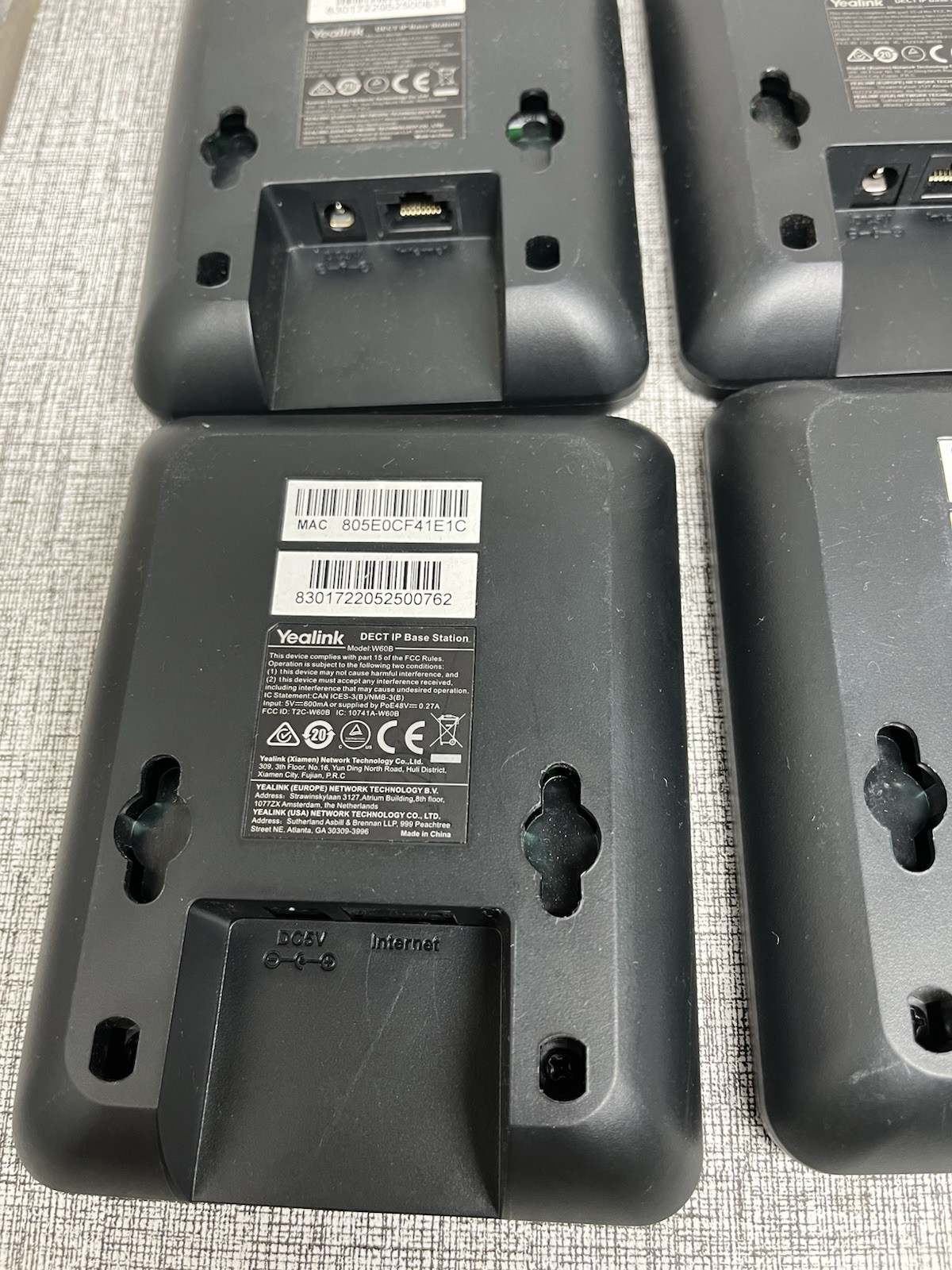 Yealink W60B DECT IP Base Station UNIT ONLY – 4 units