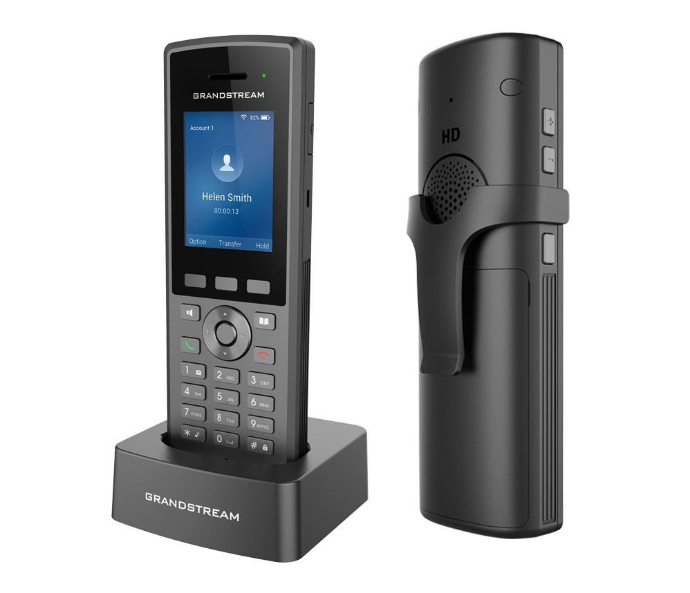 Grandstream WP825 Portable Wi-Fi IP Phone with Stand and Power Supply