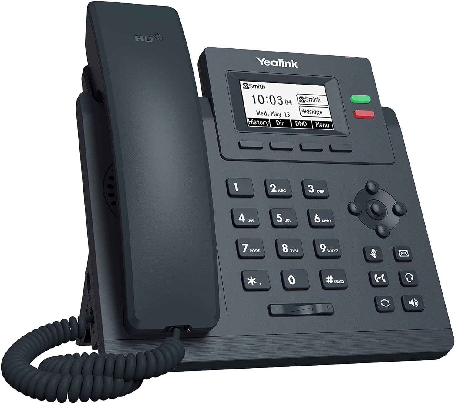 Yealink T31G IP Phone, 2 Voip Accounts. 2.3-Inch Graphical Display. Dual-Port Gi