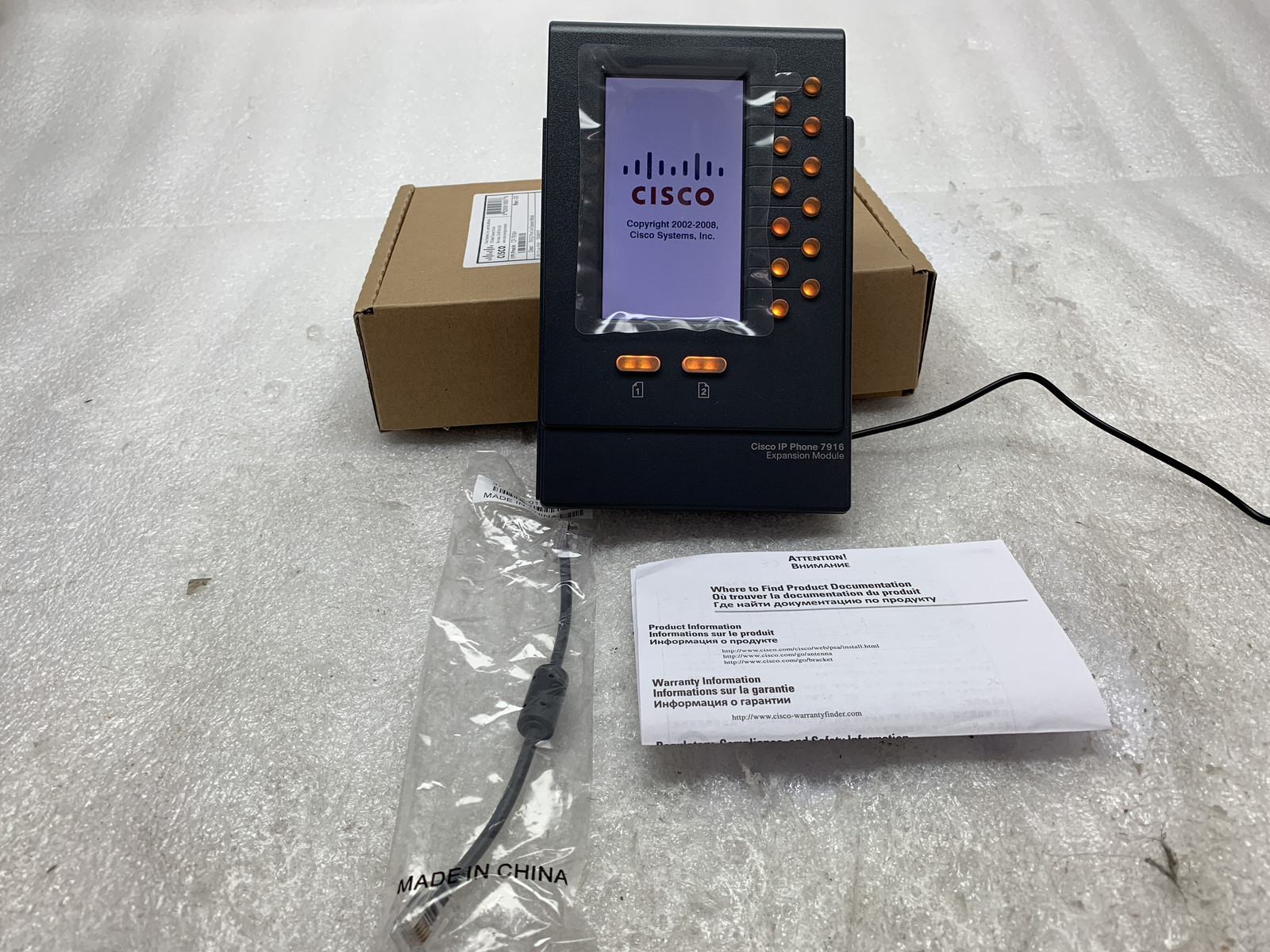 CISCO CP-7916 IP PHONE COLOR EXPANSION MODULE 68-3117-02 -OPEN BOX