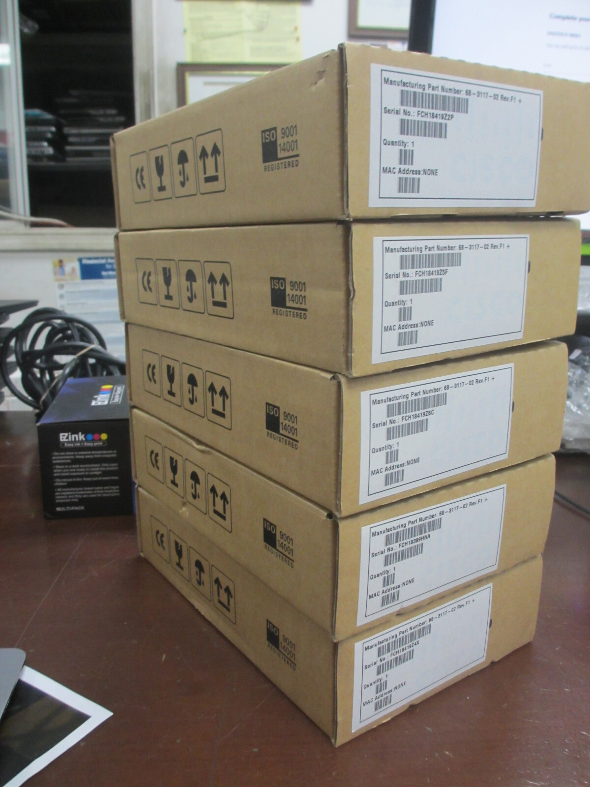 Lot of 5 Cisco CP-7916 IP Color Phone Expansion Module for Cisco 7975G Phone