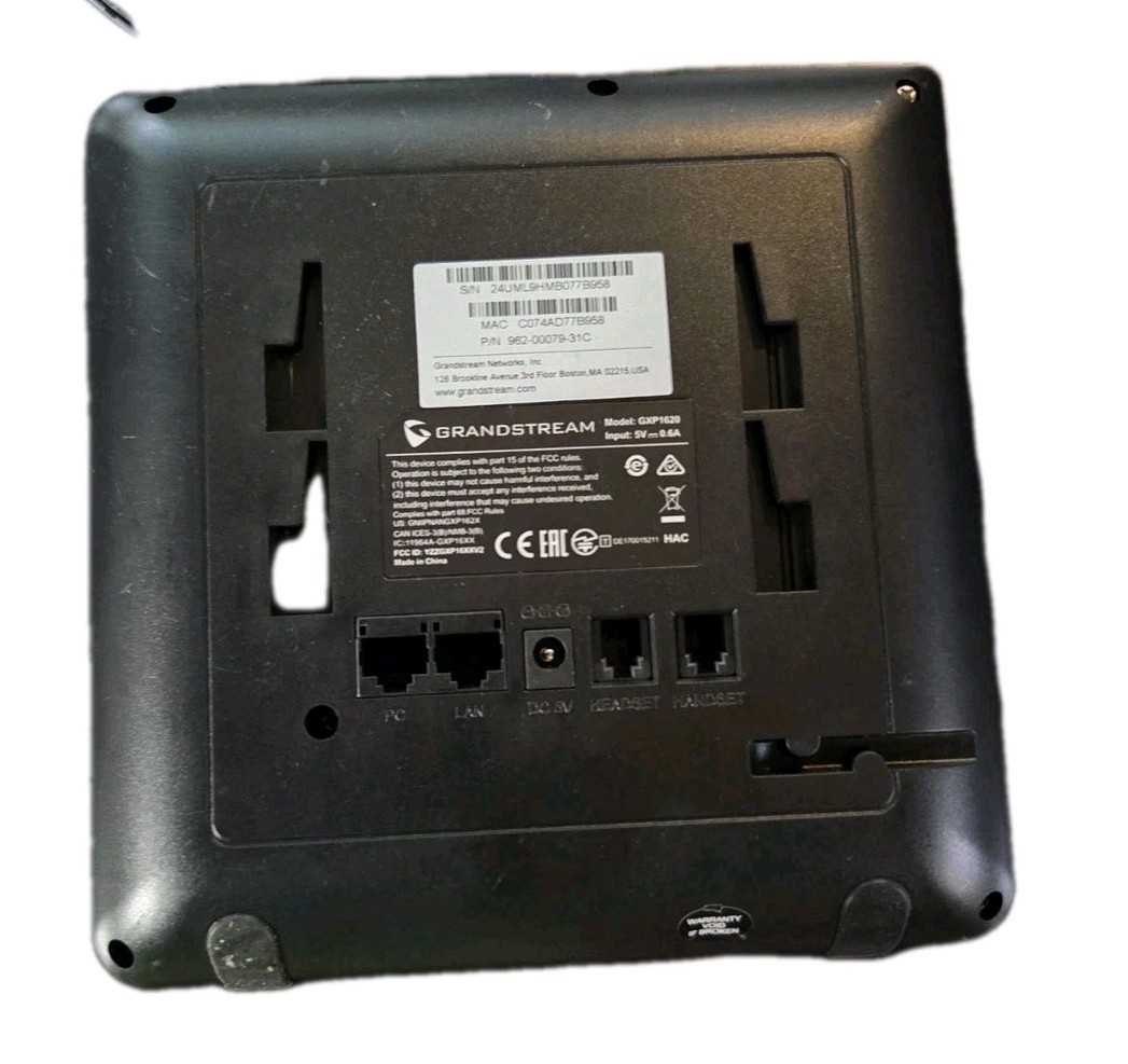 Grandstream GXP2130 & GXP1620 Phone With Cables & Power Supply
