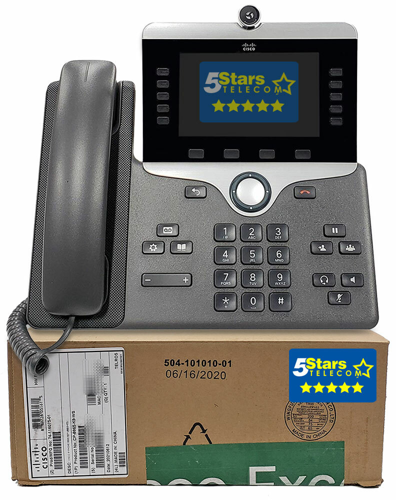 Cisco 8865 IP Phone (CP-8865-K9-WS) – Cisco Excess, 1 Year Warranty