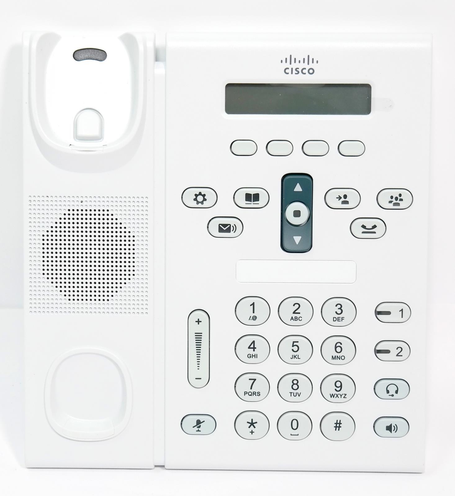 Lot of 3 Cisco CP-6921-W-K9 6921 2 Line VoIP Phone SCCP SIP White Base Only