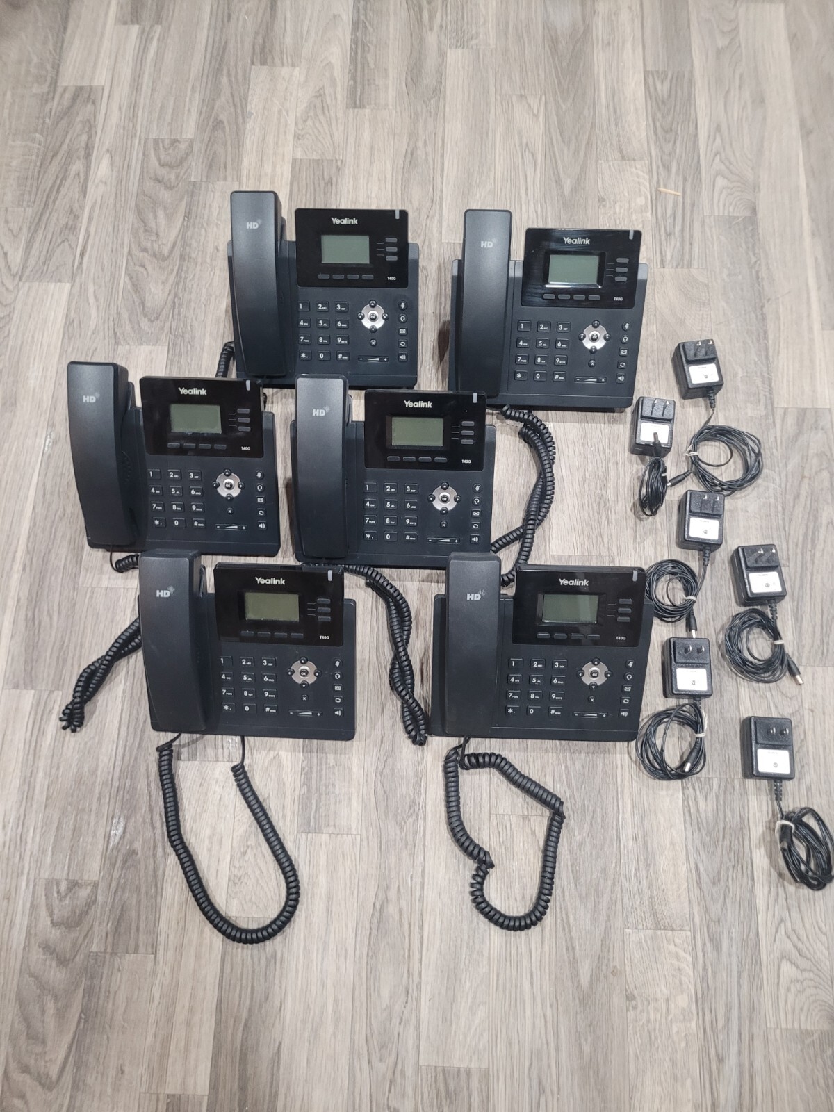 Yealink SIP-T40G – VoIP phone – 3-way call capability (lot of 6)power pack incl