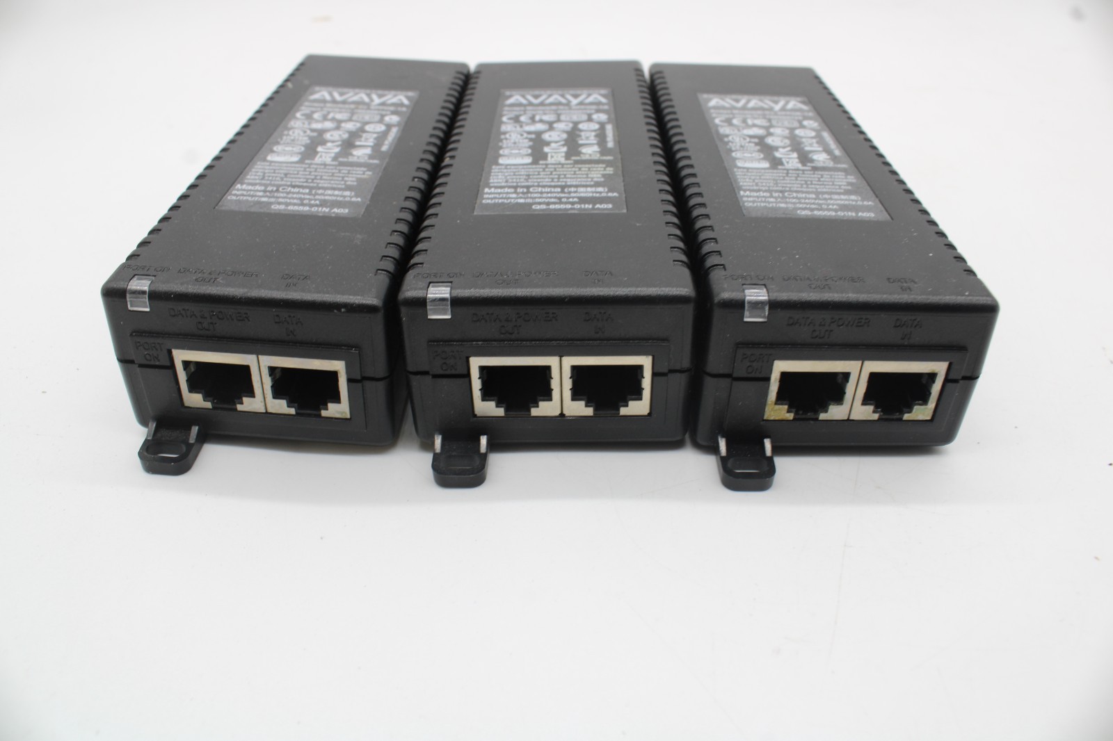 LOT OF 3 Avaya SPPOE-1A-IP Phone Single Port POE Injector 700500725