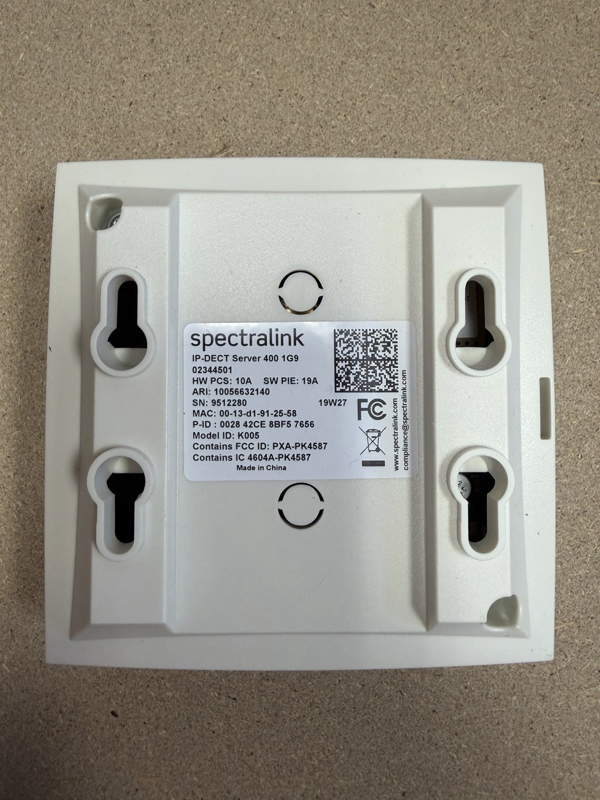 Spectralink K005 IP-DECT Server 400 IG9 Scalable DECT Solution 02344501
