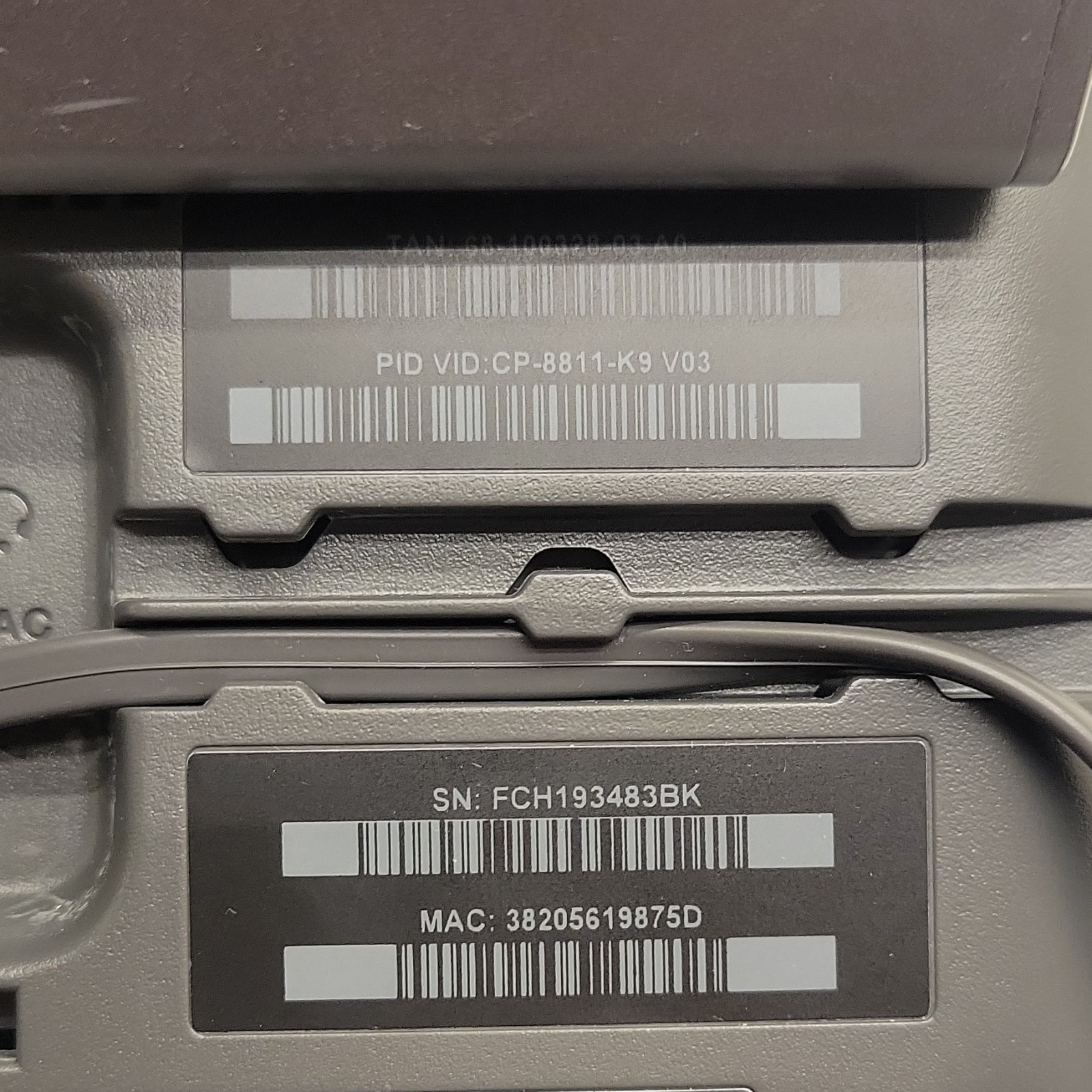 Cisco CP-8811 IP Phone VoIP PoE Tested Working w/ Handset & Stand