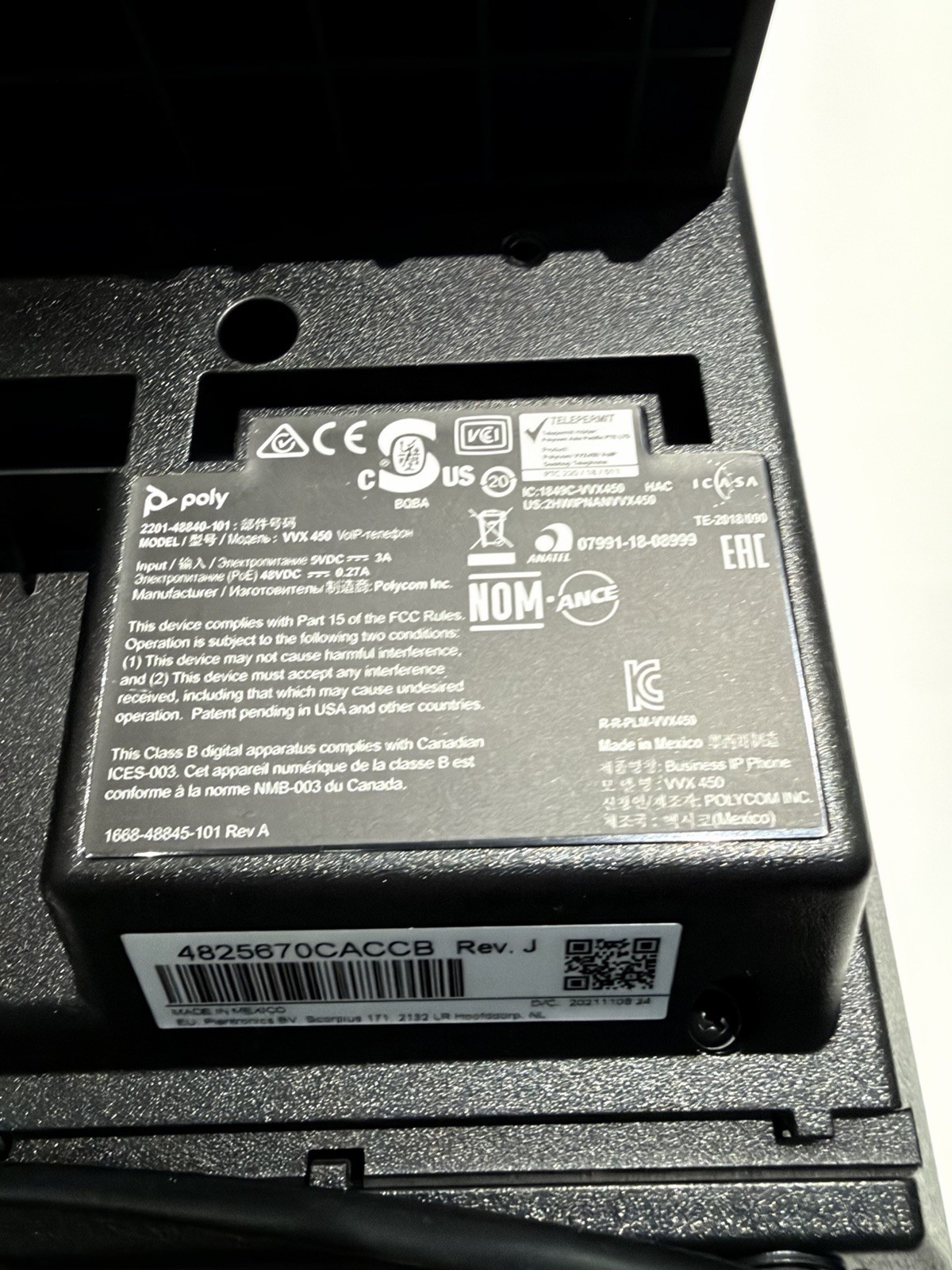 Poly VVX 450 12-Line IP Phone Telefono voip Voice over ip