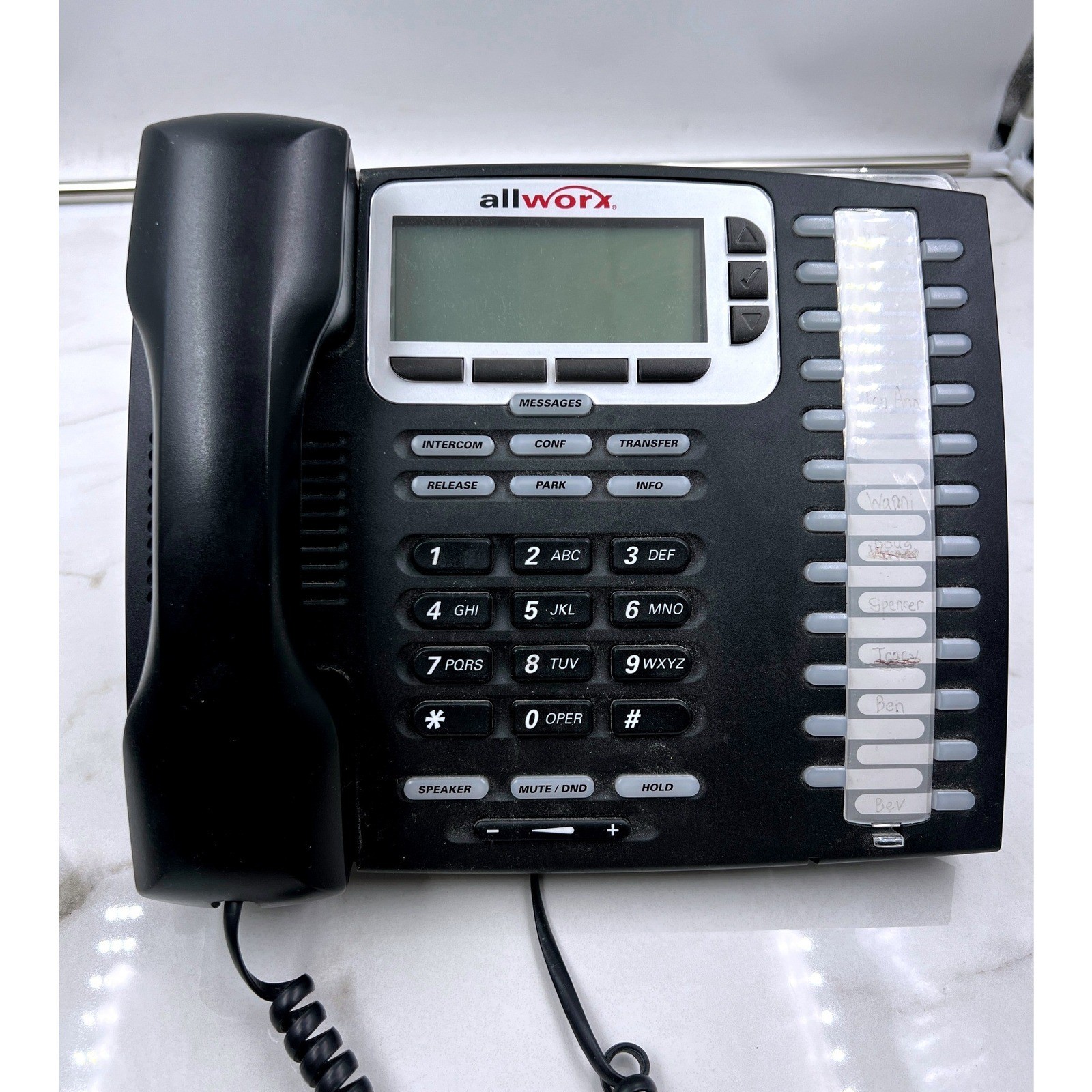 Allworx Phones 9224 Dual VoIP IP Office Phone System Desk Telephone Lot of 2